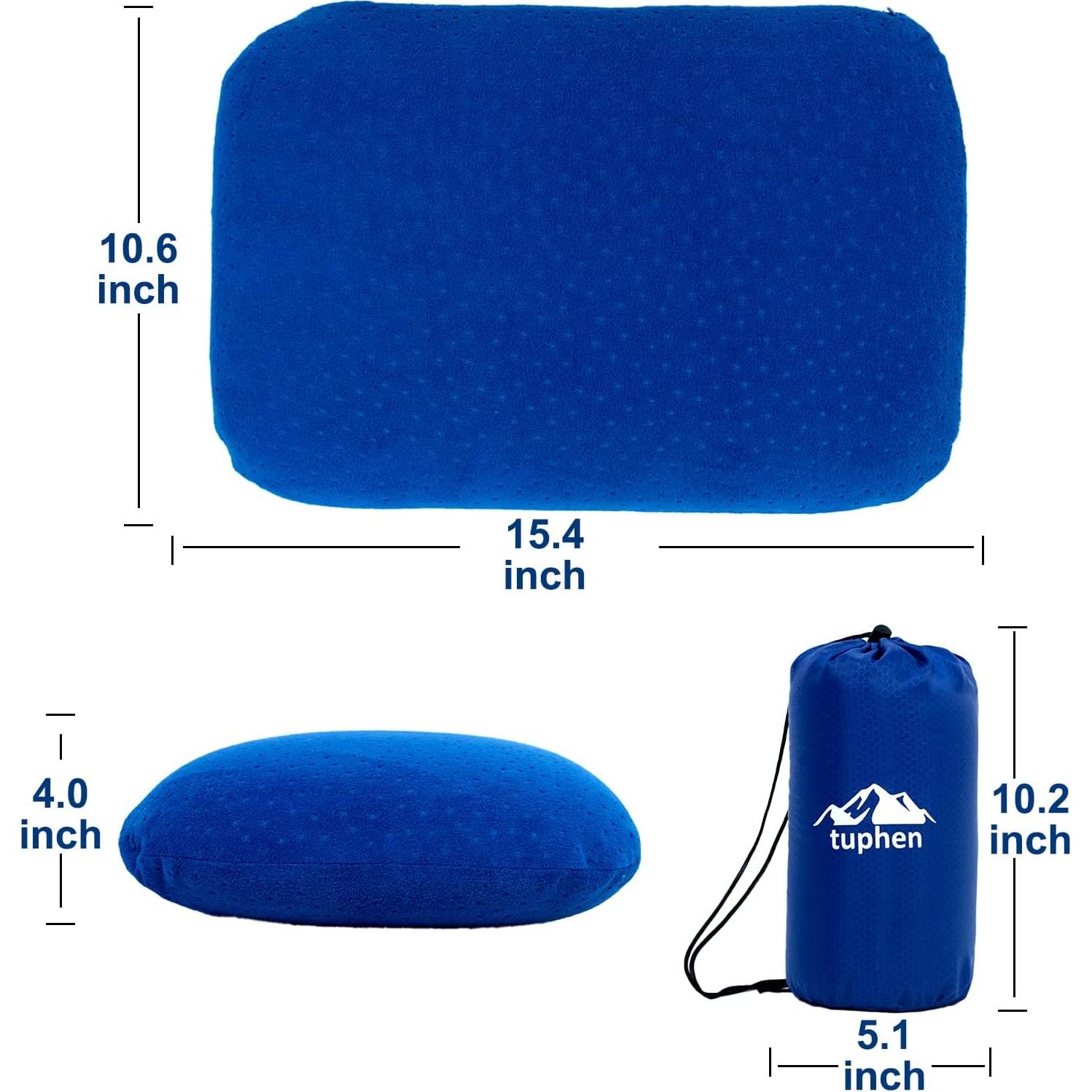 Almohada de Camping Tuphen Espuma con Memoria 39x27cm