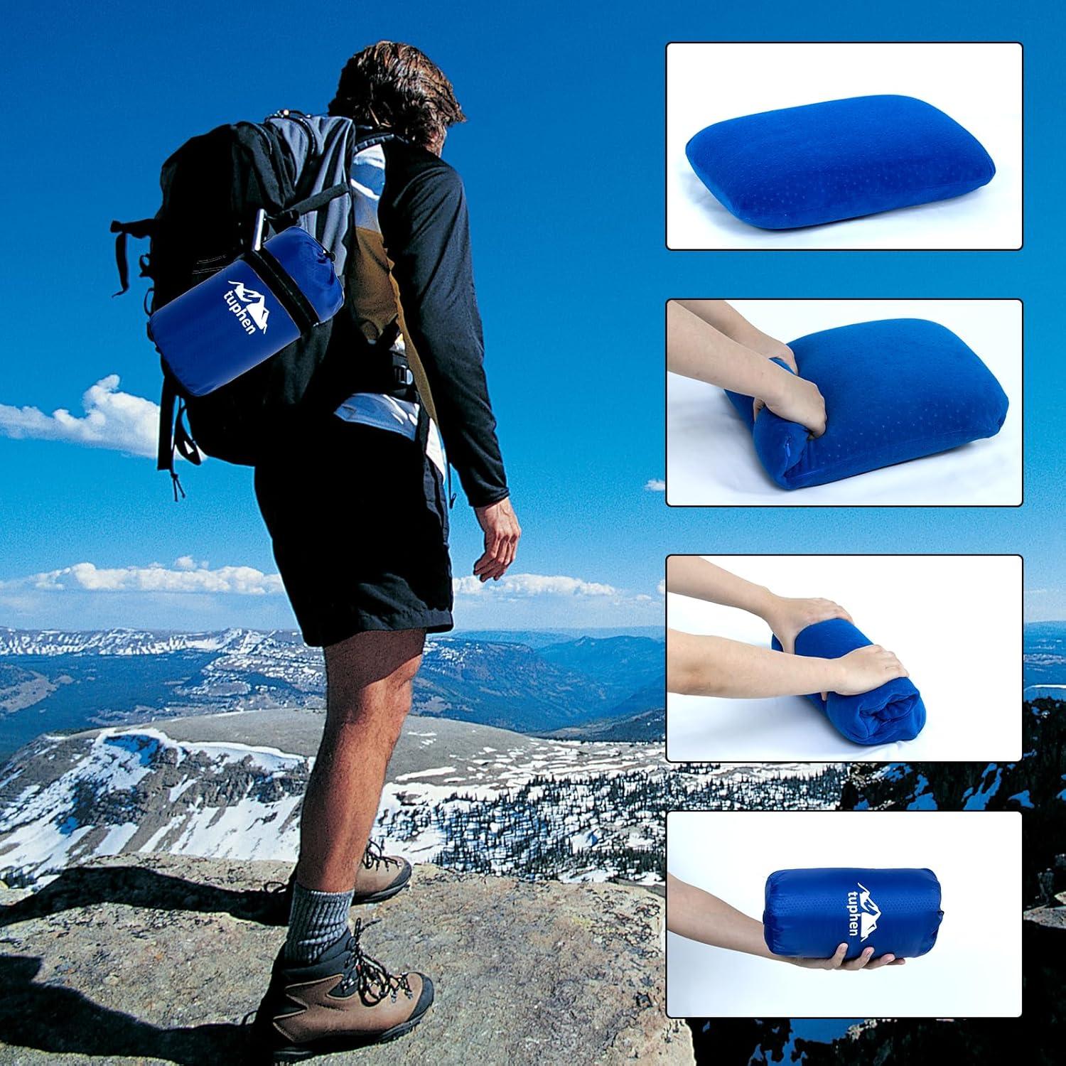 Almohada de Camping Tuphen Espuma con Memoria 39x27cm