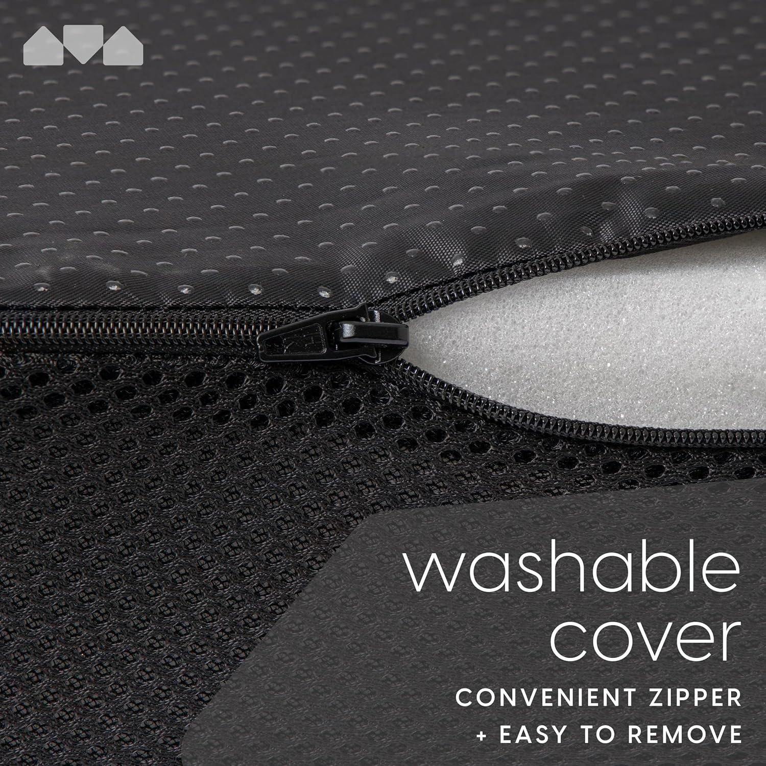 Cojín de Espuma Viscoelástica Milliard - Soporte Postural Negro