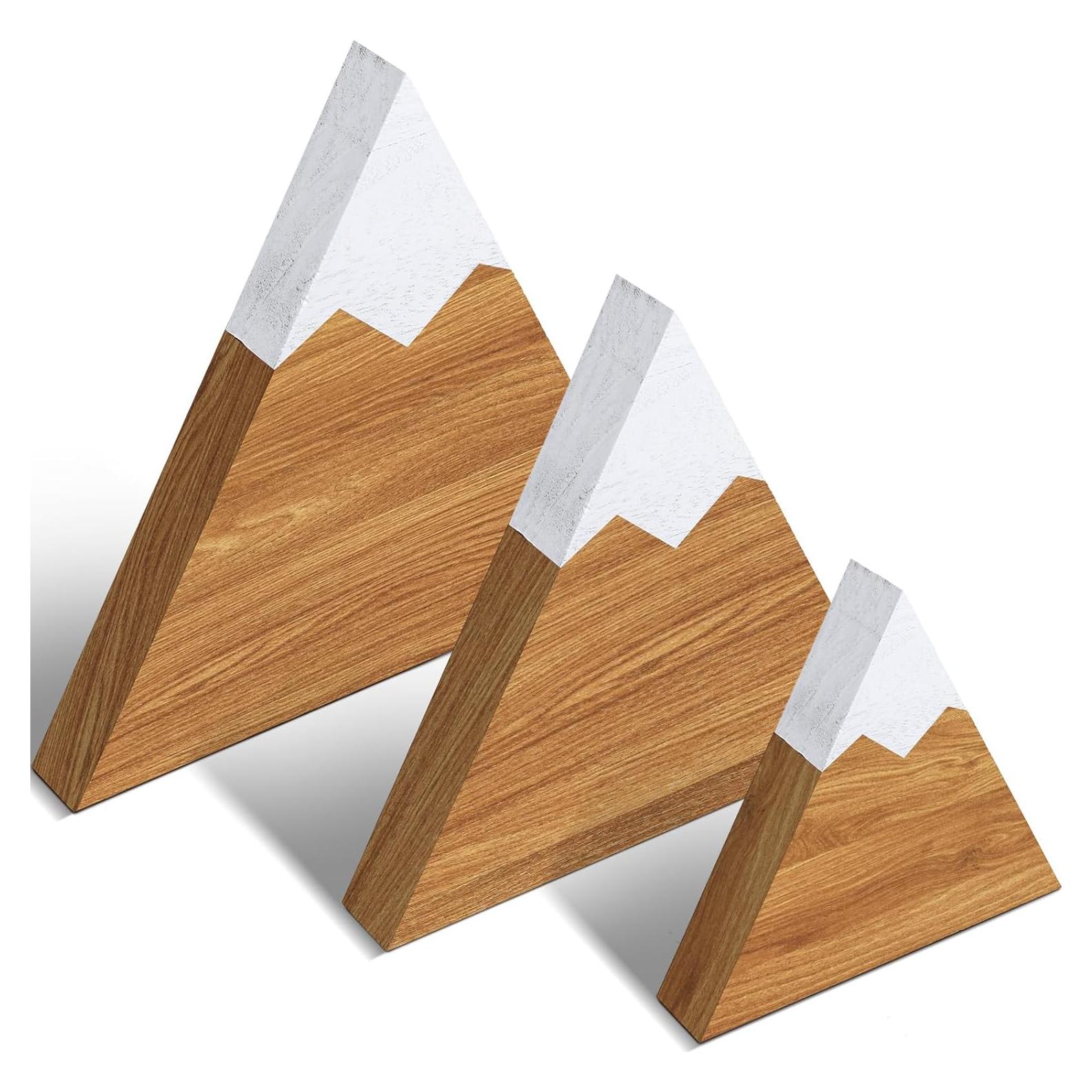 Decoración de Estante Maitys 3 Piezas Madera Beige