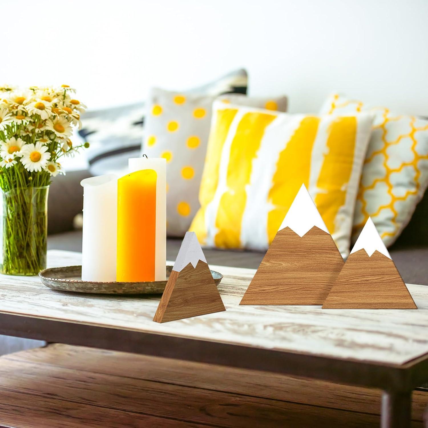 Decoración de Estante Maitys 3 Piezas Madera Beige