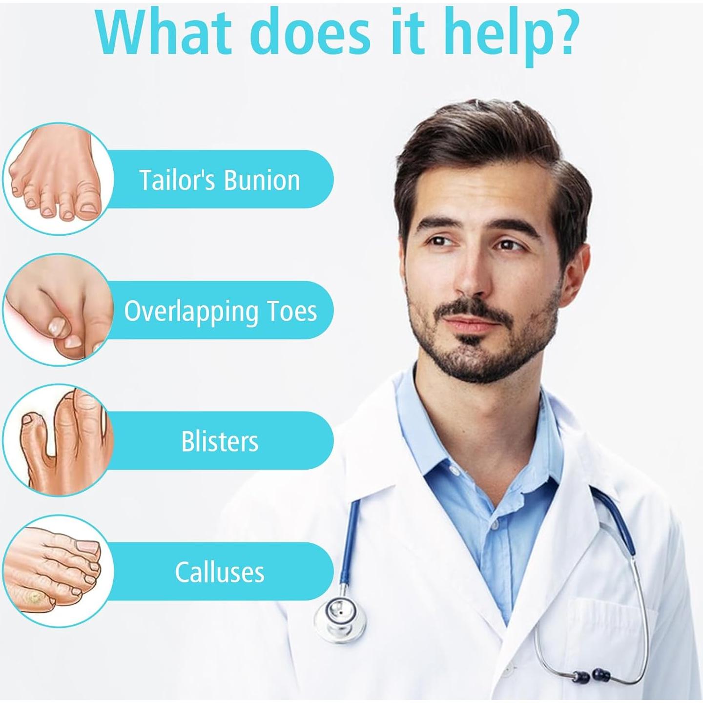 Protectores de Juanete de Gel Suave Dimeho - 8 Piezas