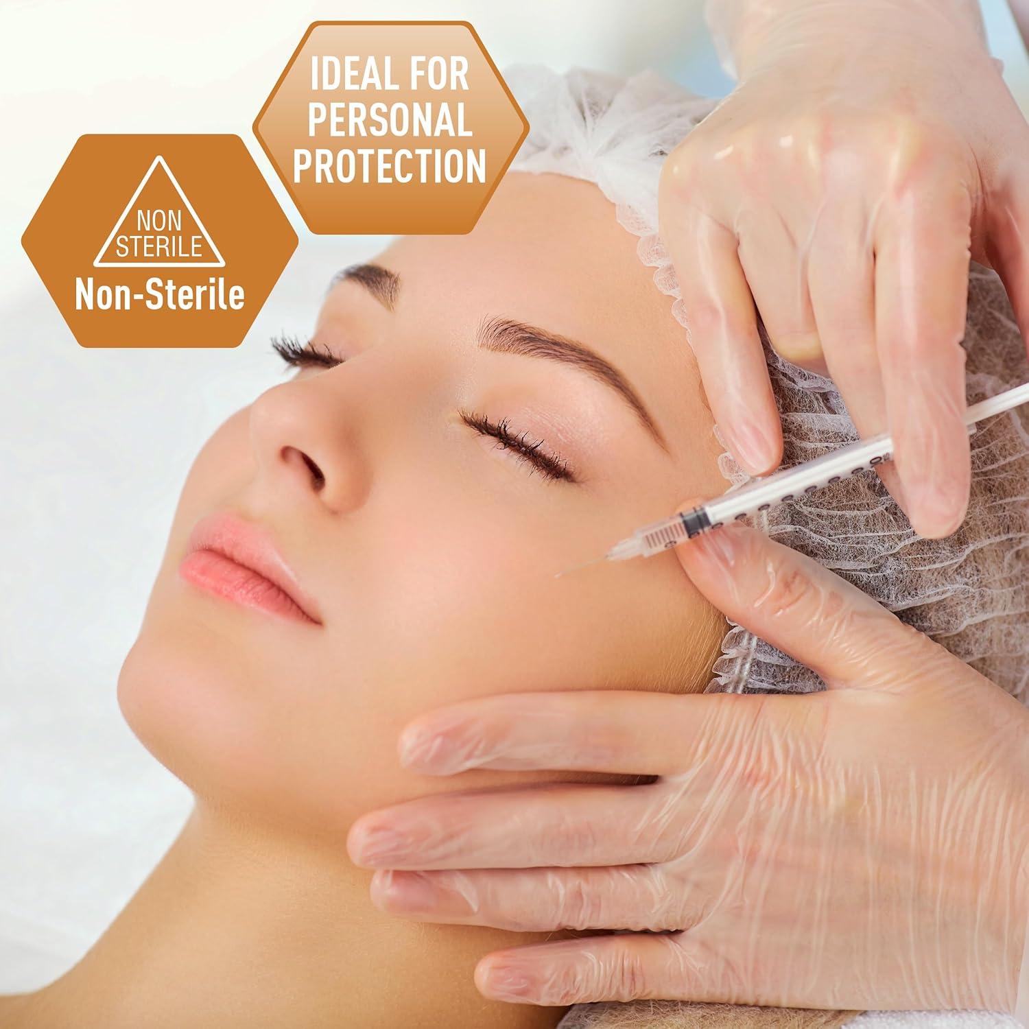 Guantes de Vinilo MedPride Medianos 100 Unidades Sin Polvo