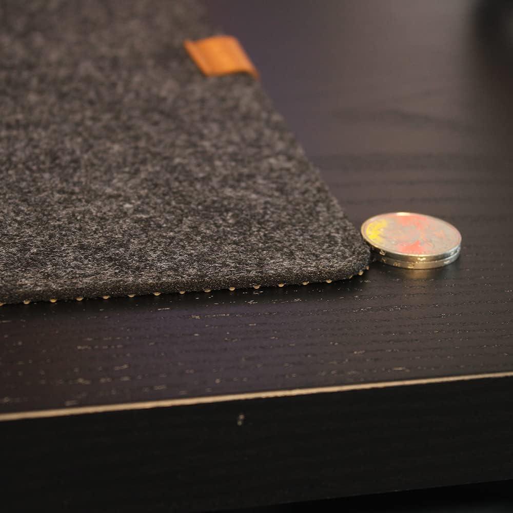 Alfombrilla de escritorio antideslizante Bright Stone 70x30cm Fieltro Negro
