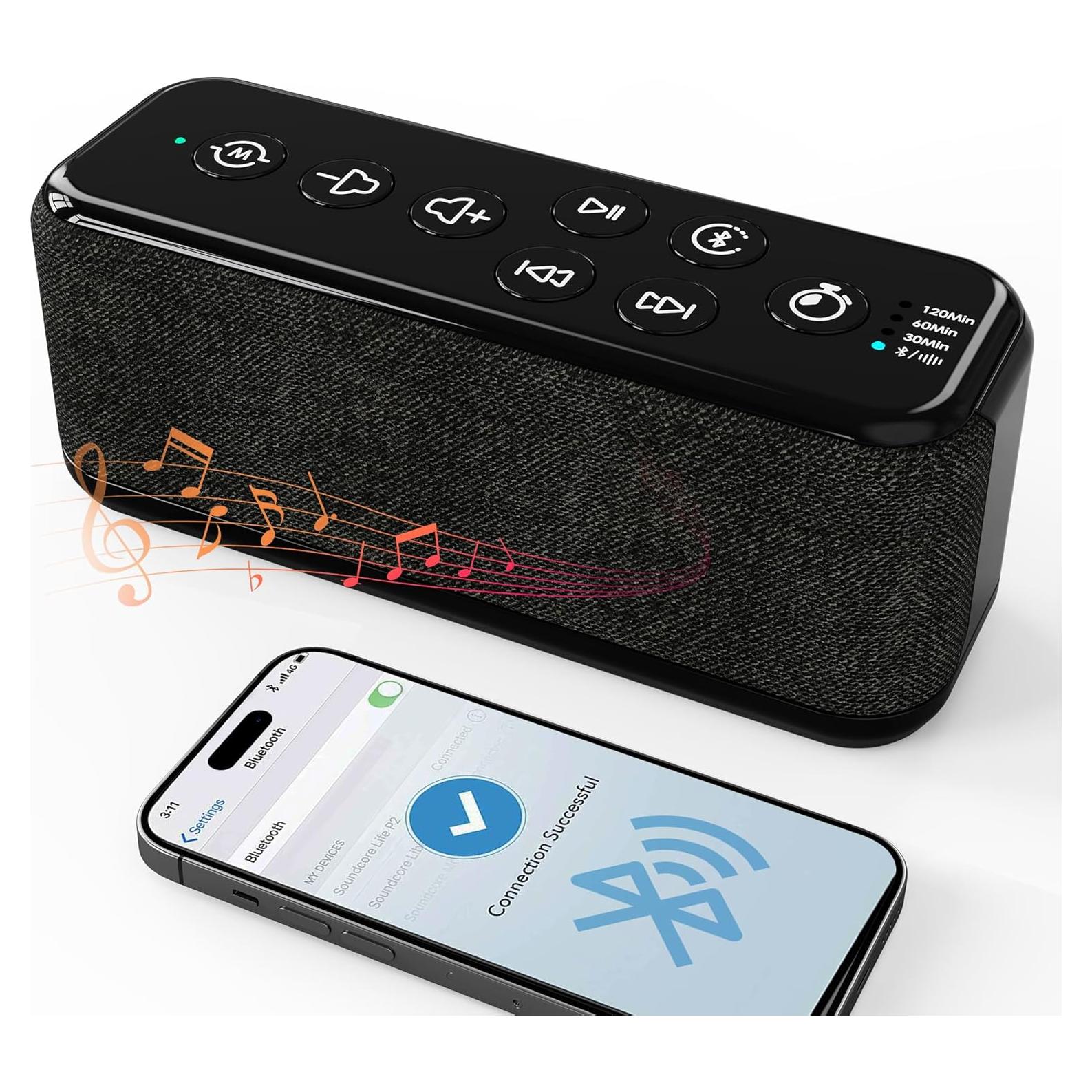 Máquina de Sonido Bluetooth CR1016L con 40H de Reproducción