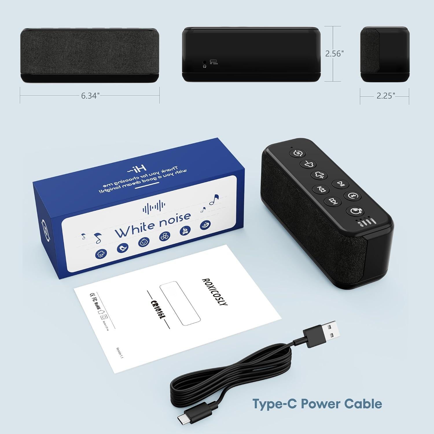 Máquina de Sonido Bluetooth CR1016L con 40H de Reproducción