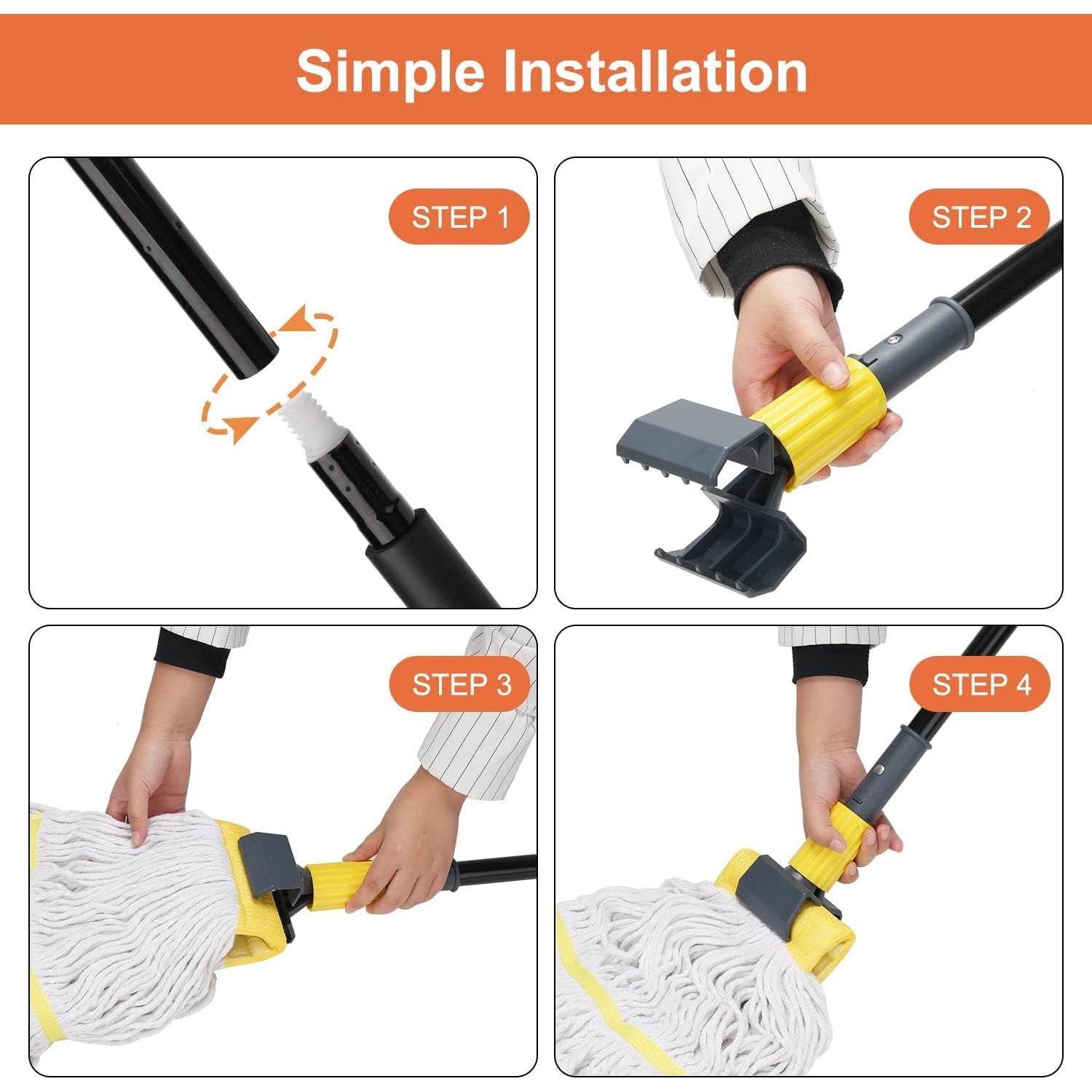 Mopa Industrial KeFanta 60" (152.4 cm) Algodón Uso Pesado