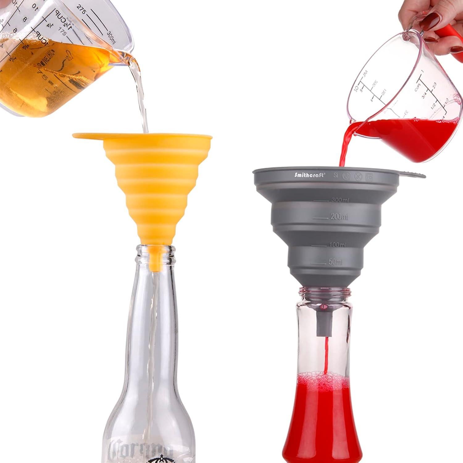 Juego de 4 Embudos Plegables de Silicona Smithcraft - Cocina