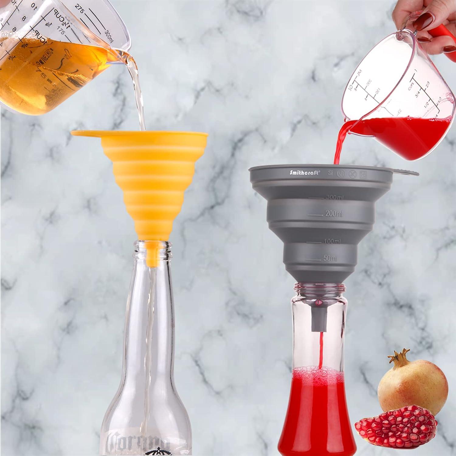 Juego de 4 Embudos Plegables de Silicona Smithcraft - Cocina