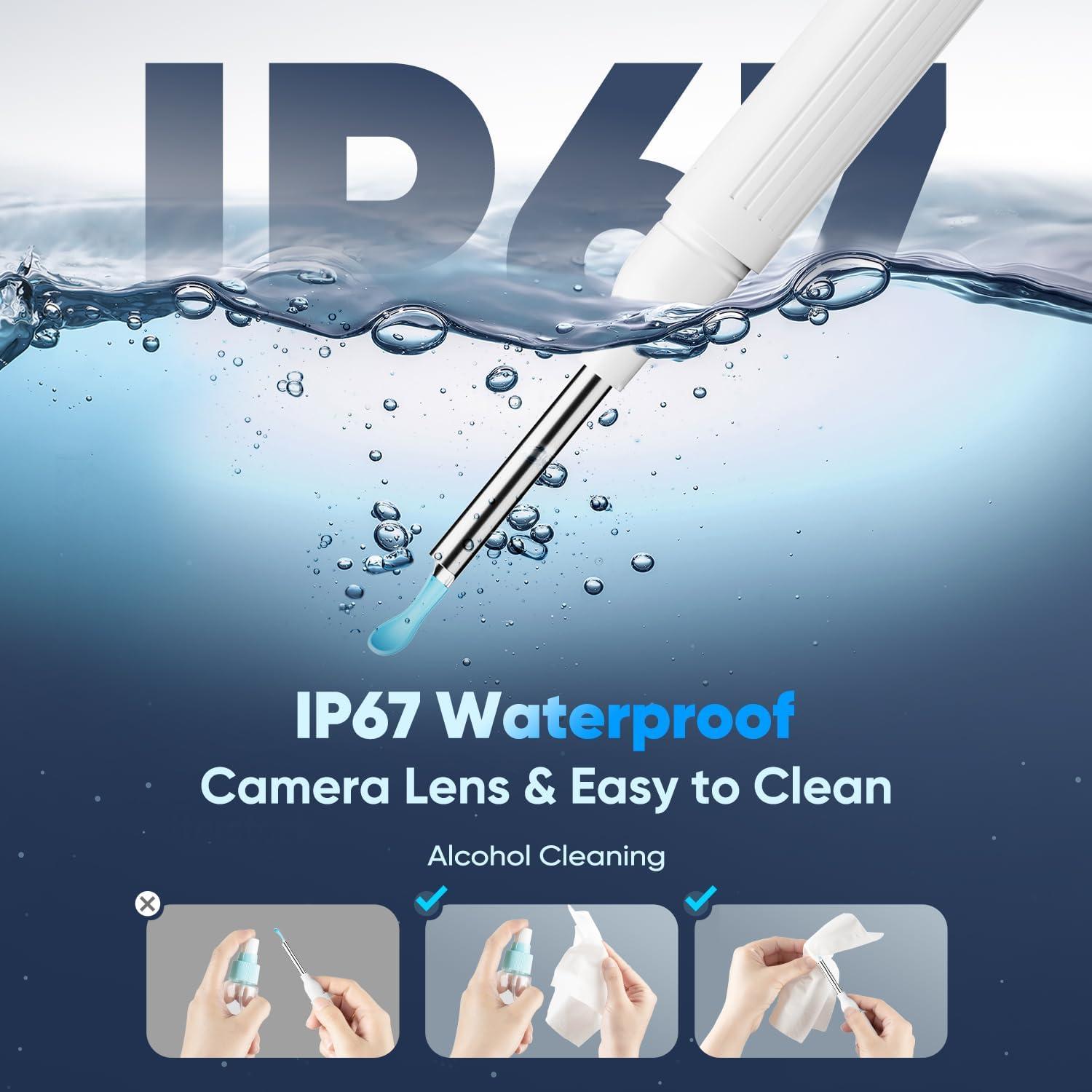 Kit Eliminación de Cerumen MOOPHY con Cámara 1296P y 6 Luces LED