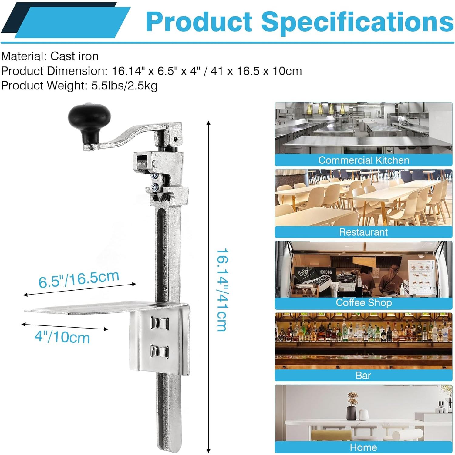 Abridor de Latas Manual IRONWALLS 41cm para Latas de 25.4cm