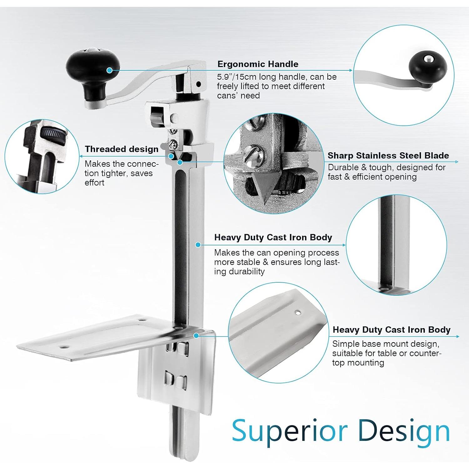 Abridor de Latas Manual IRONWALLS 41cm para Latas de 25.4cm
