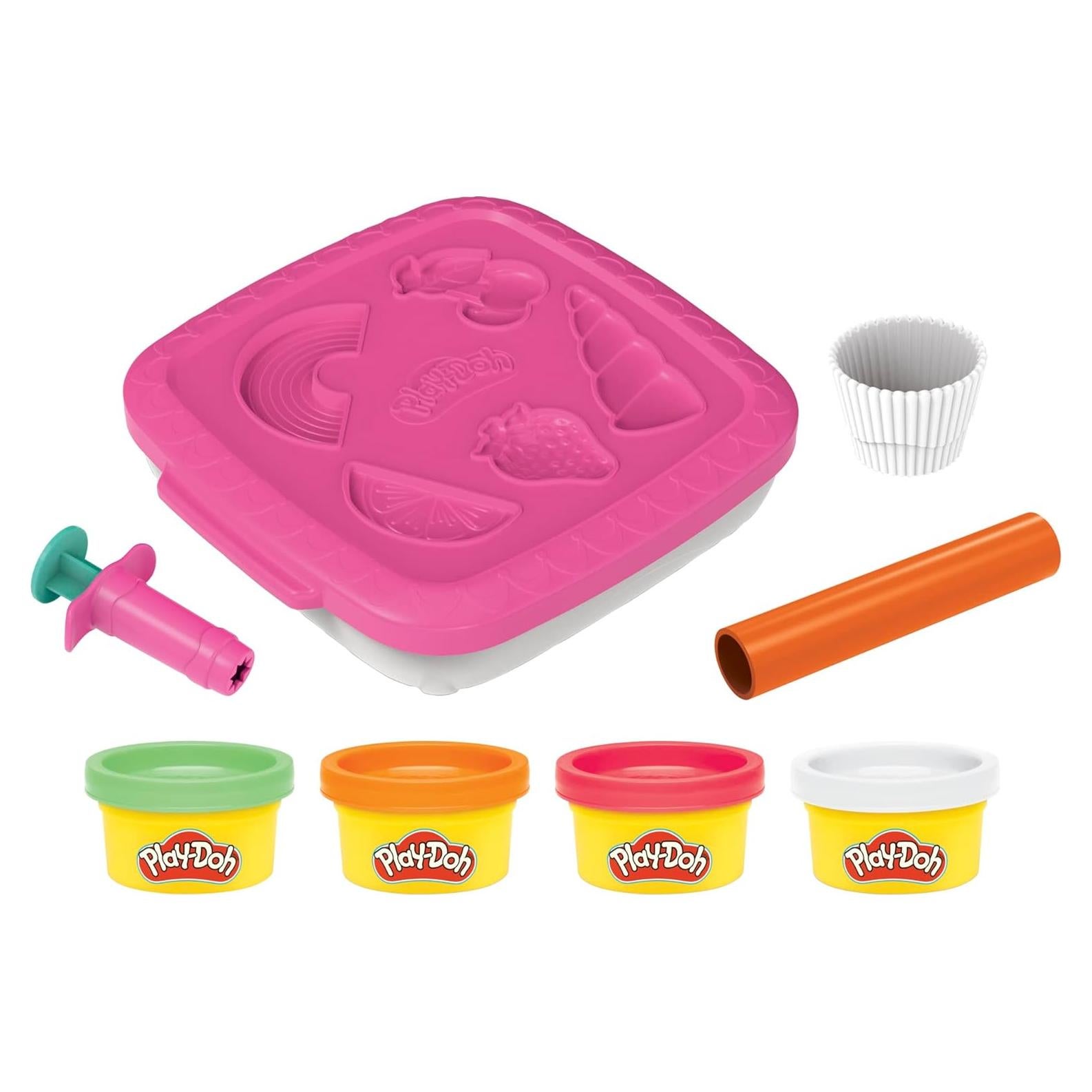 Play-Doh Set Crear y Llevar Cupcakes 4 Colores y Herramientas