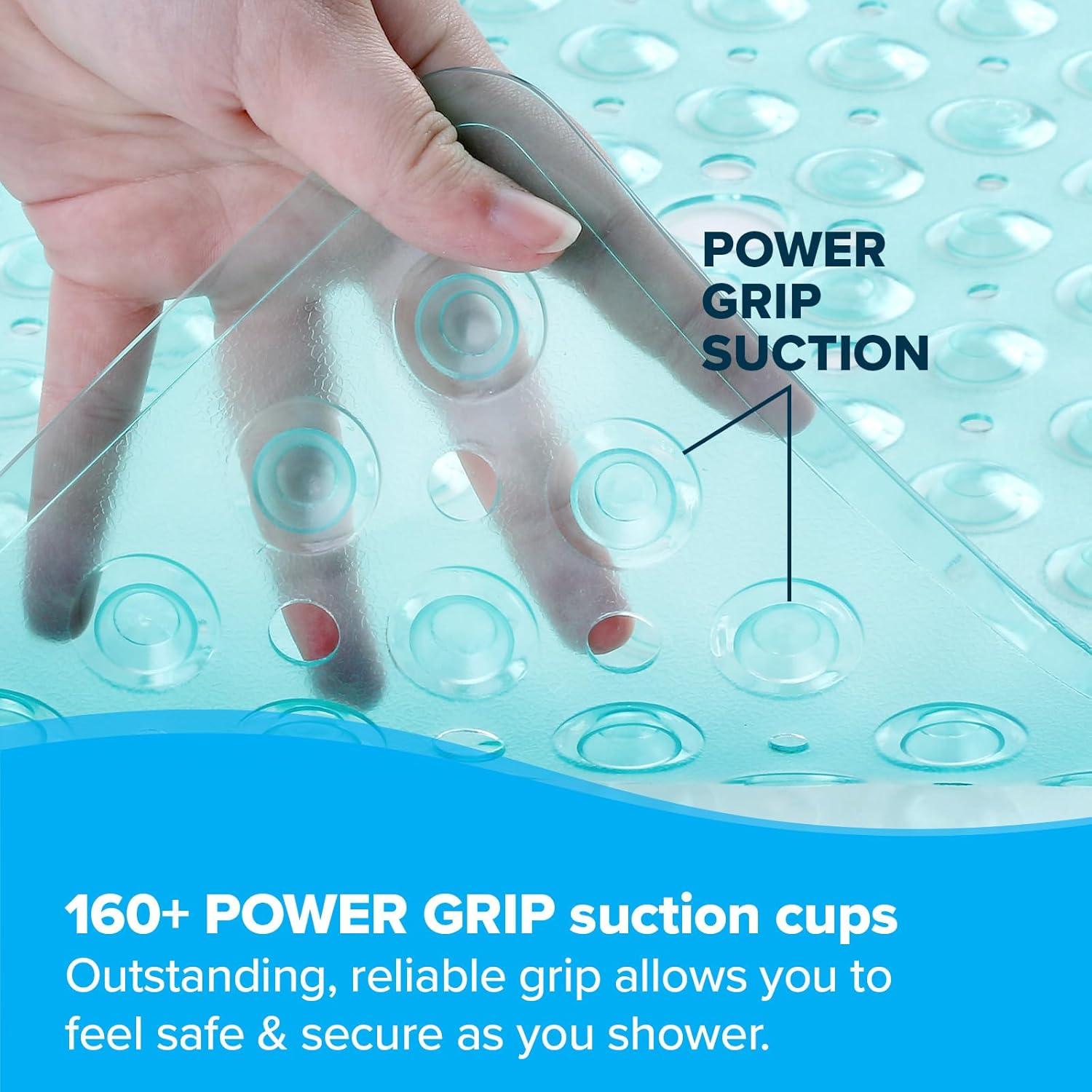 Tapete de Ducha Antideslizante SlipX Solutions 53x53cm Aqua