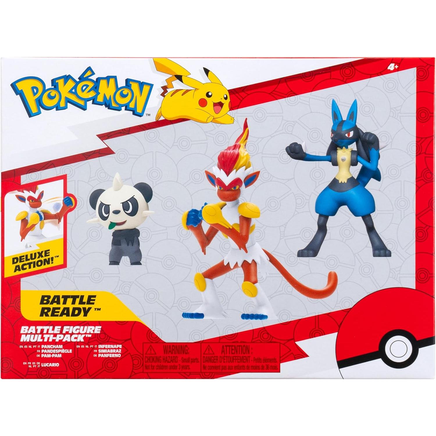 Paquete de Figuras de Batalla Pokémon 3 Pack - Jazwares