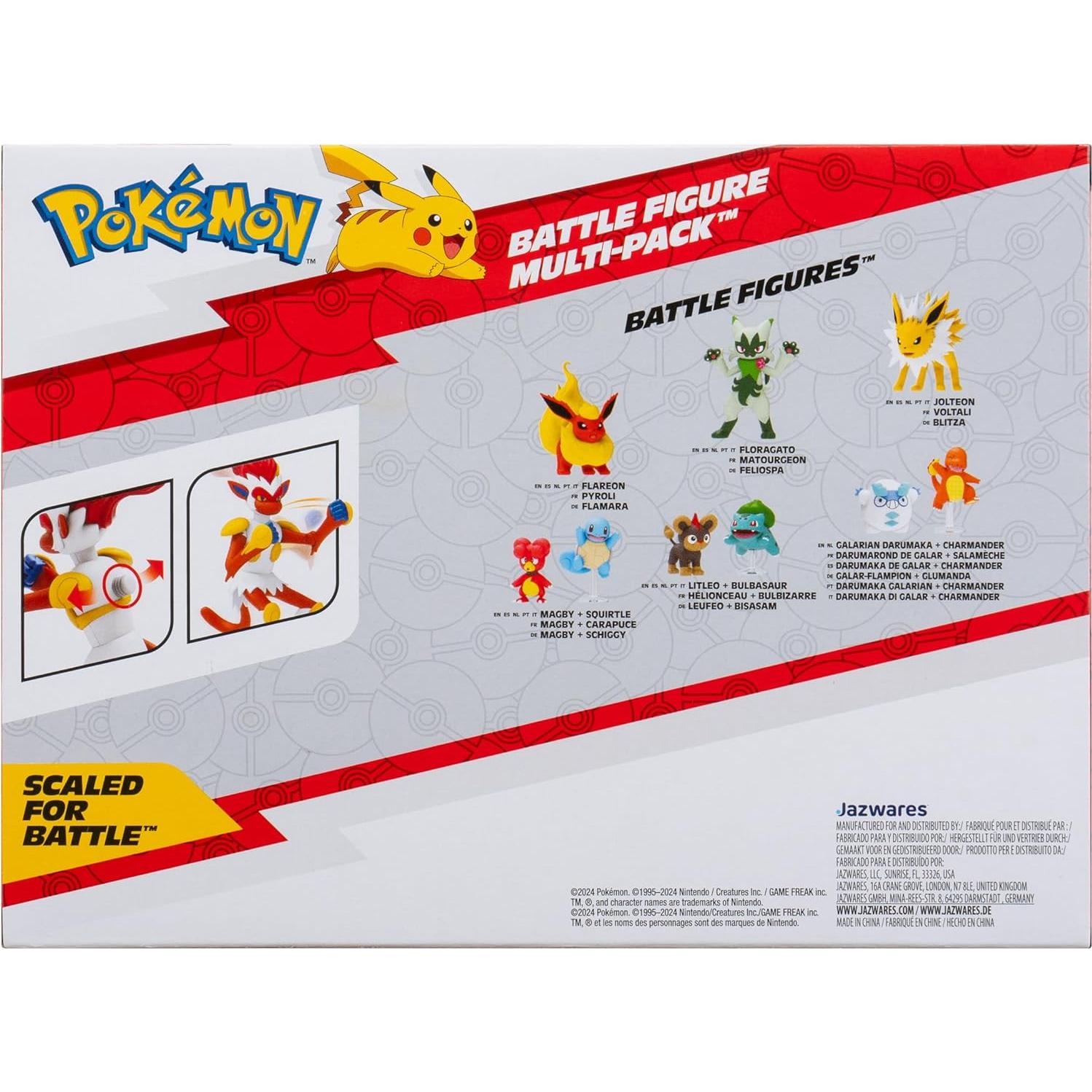 Paquete de Figuras de Batalla Pokémon 3 Pack - Jazwares