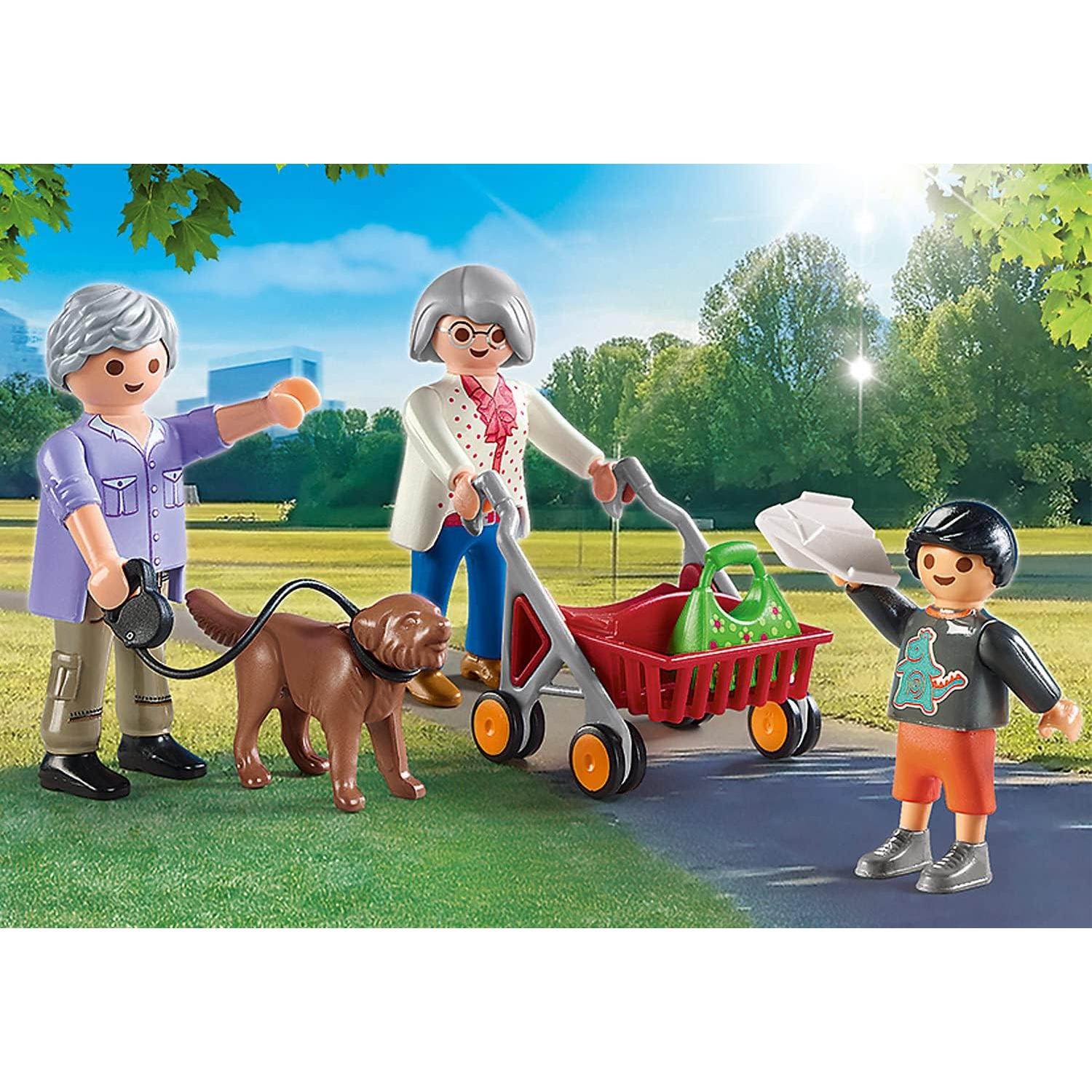 Set Abuelos con Niño PLAYMOBIL 70990 y accesorios