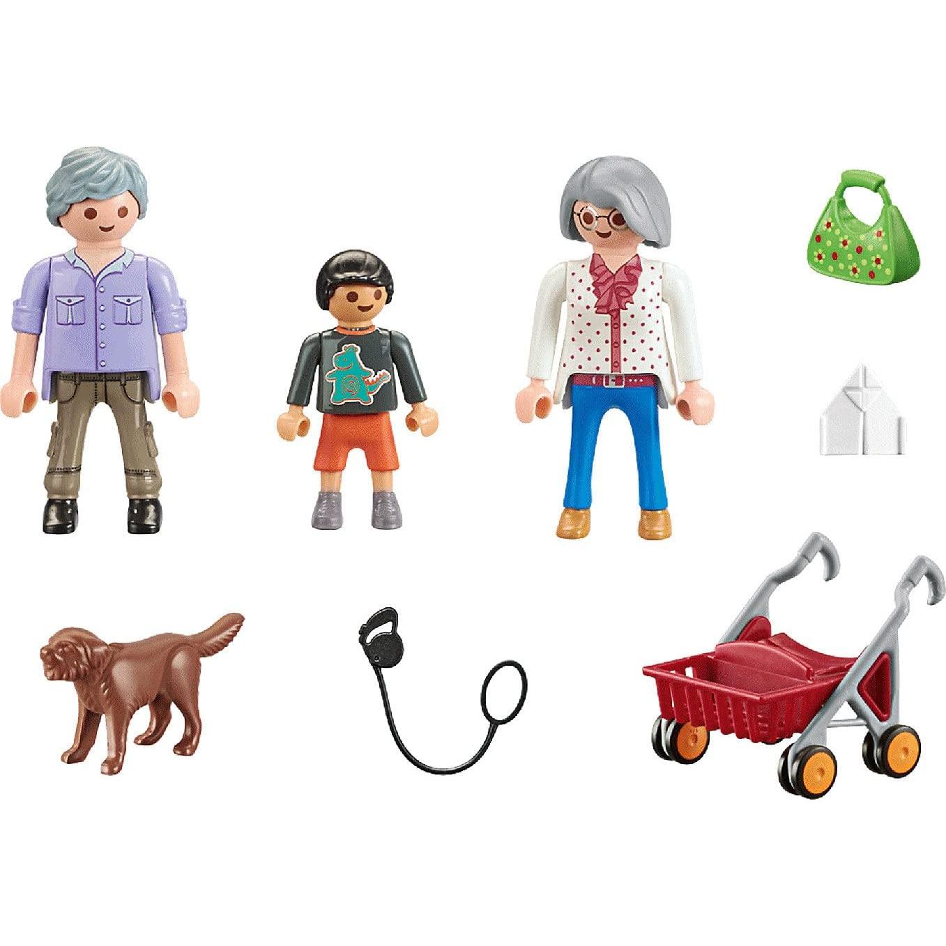 Set Abuelos con Niño PLAYMOBIL 70990 y accesorios