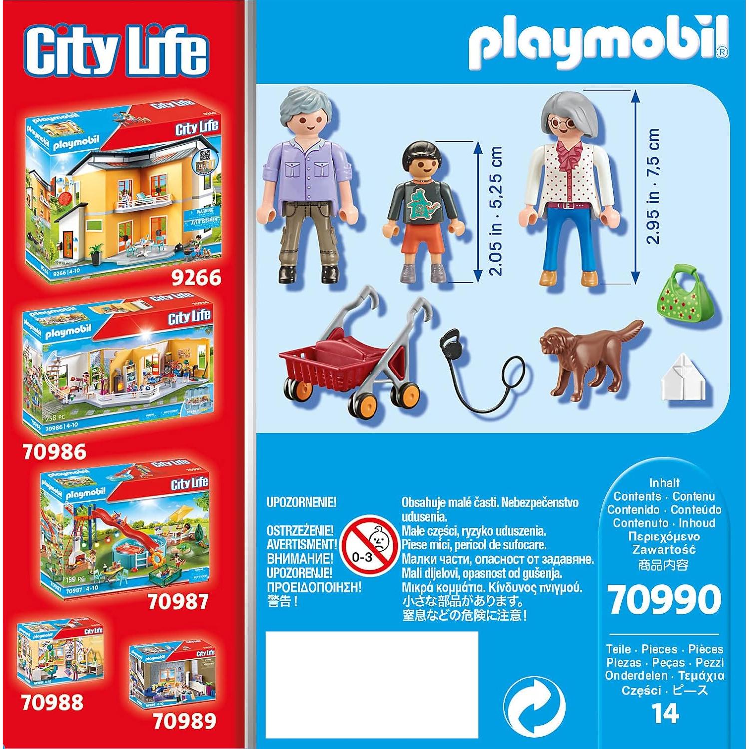 Set Abuelos con Niño PLAYMOBIL 70990 y accesorios