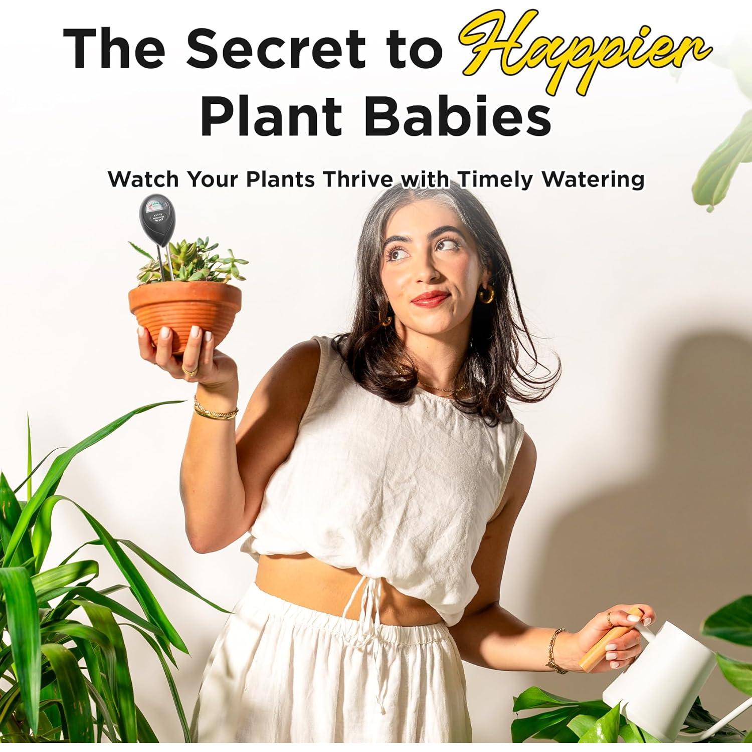 Medidor de Humedad del Suelo 3-en-1 Classy Casita - Negro