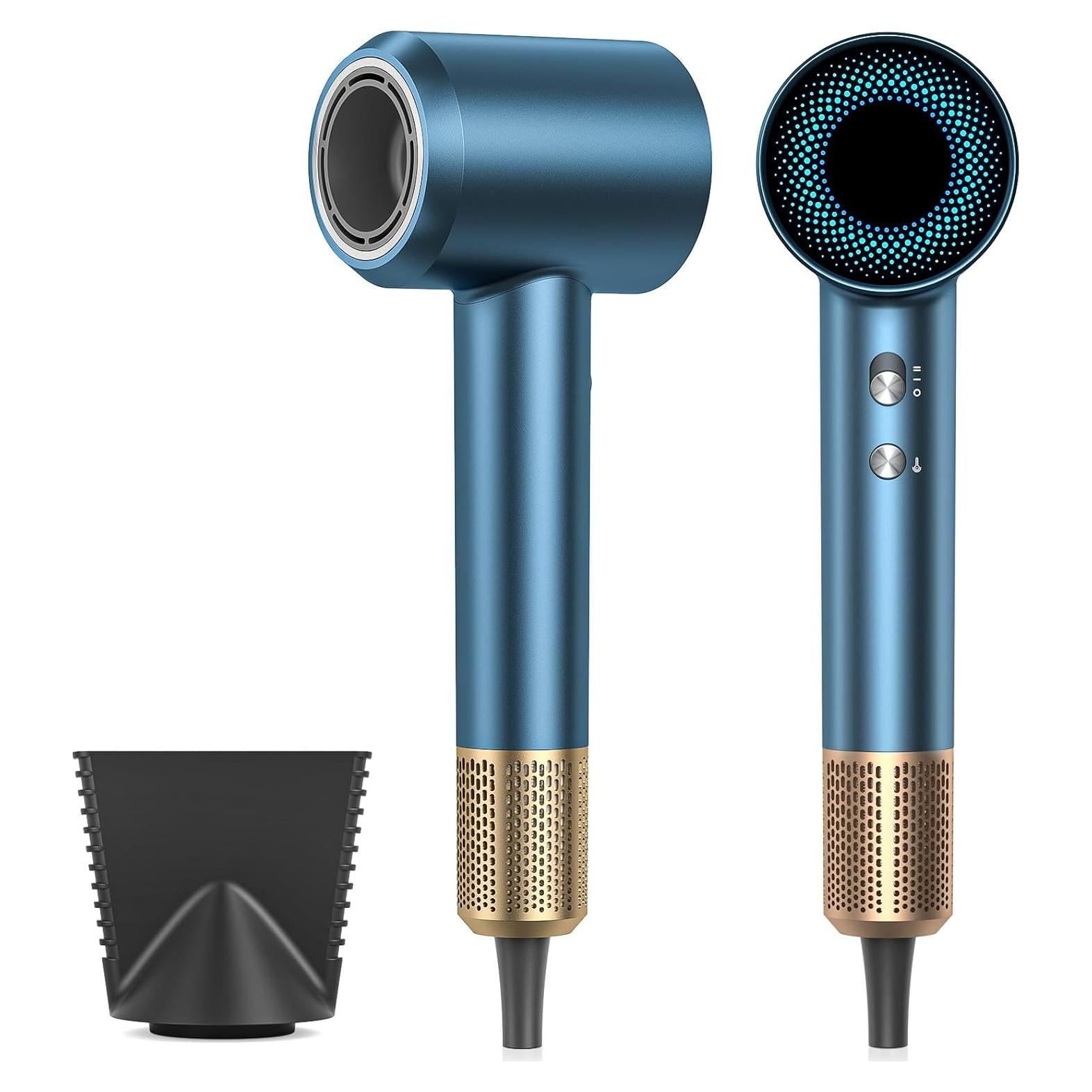 Secador de Pelo HEARBOBO Iónico 500 Millones 160000 RPM Azul