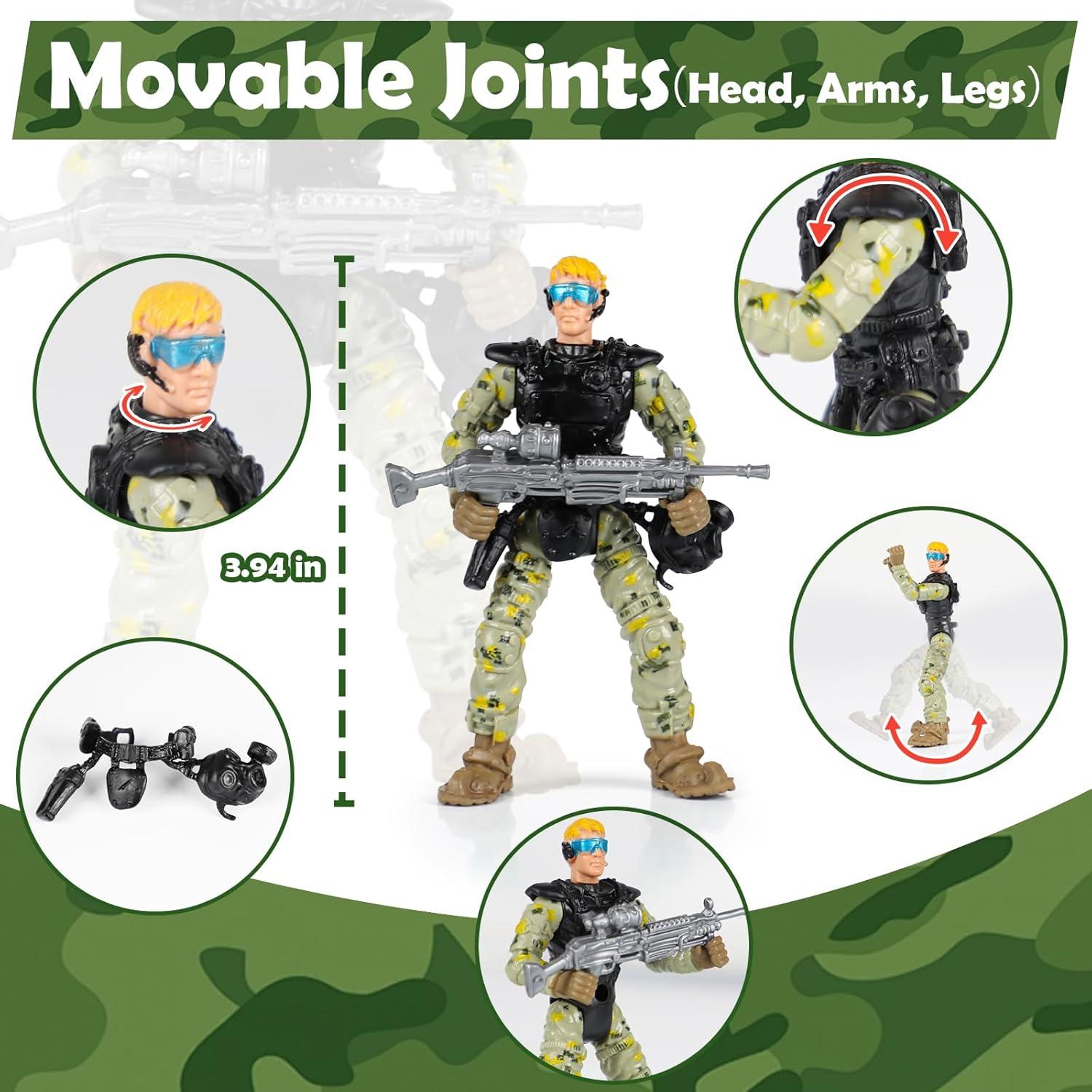 Juego de Figuras de Acción de Soldados Covsen - 70+ Piezas