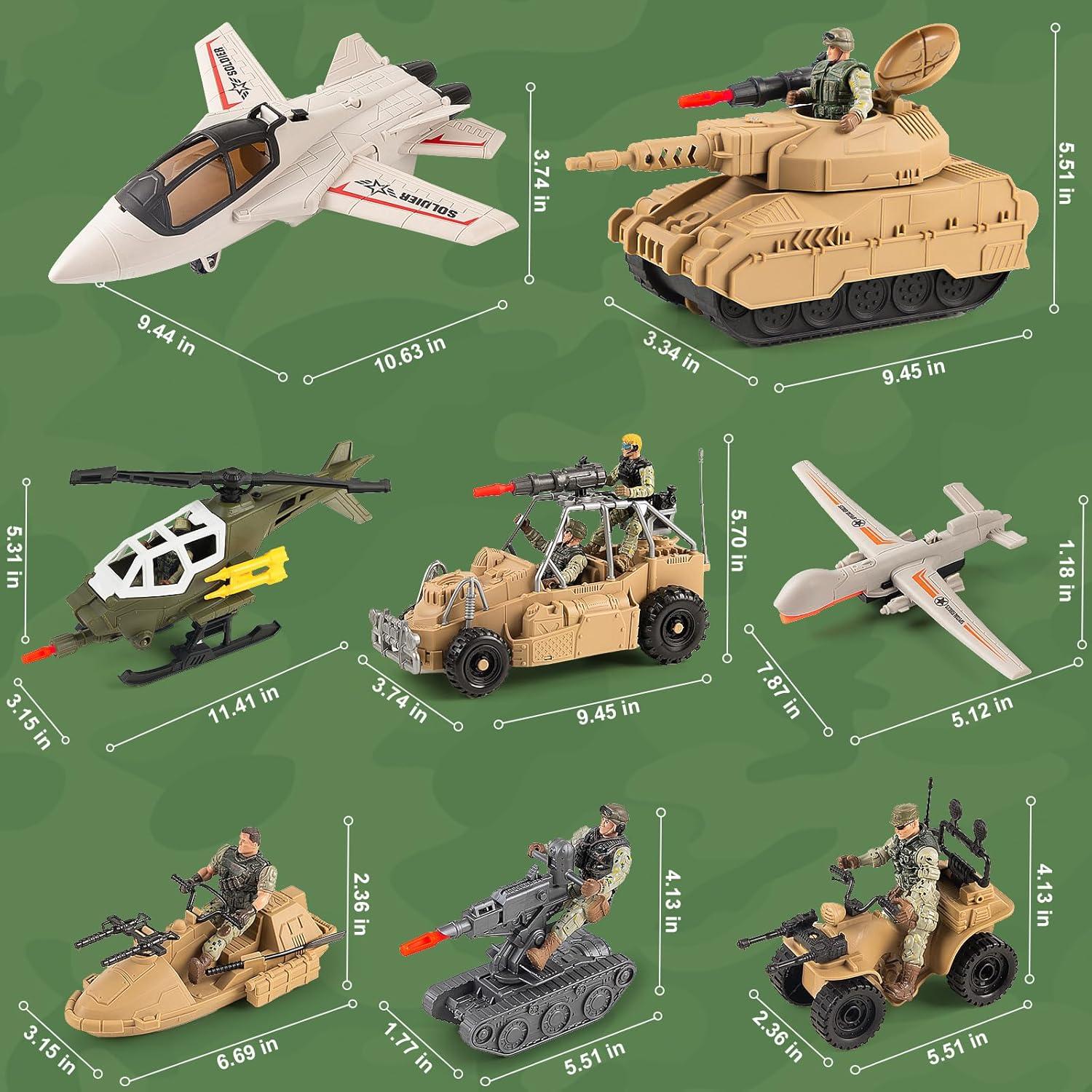 Juego de Figuras de Acción de Soldados Covsen - 70+ Piezas