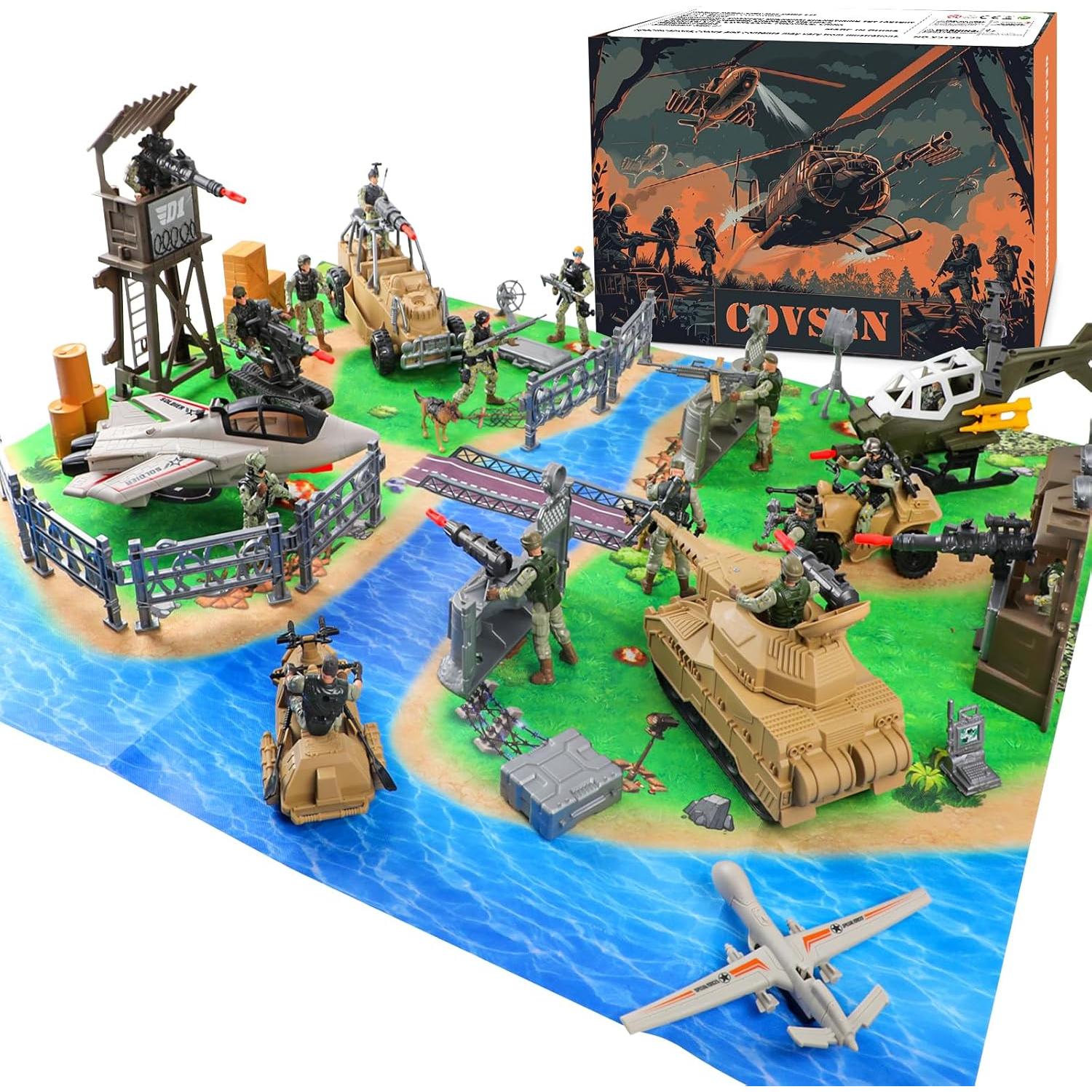 Juego de Figuras de Acción de Soldados Covsen - 70+ Piezas