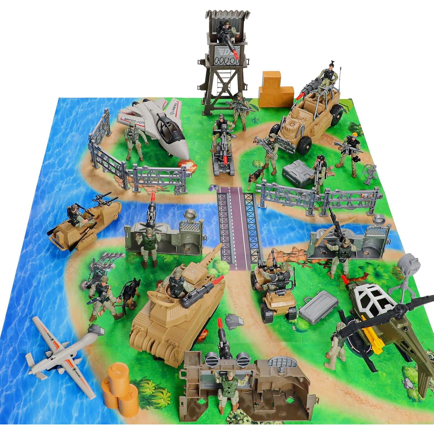 Juego de Figuras de Acción de Soldados Covsen - 70+ Piezas