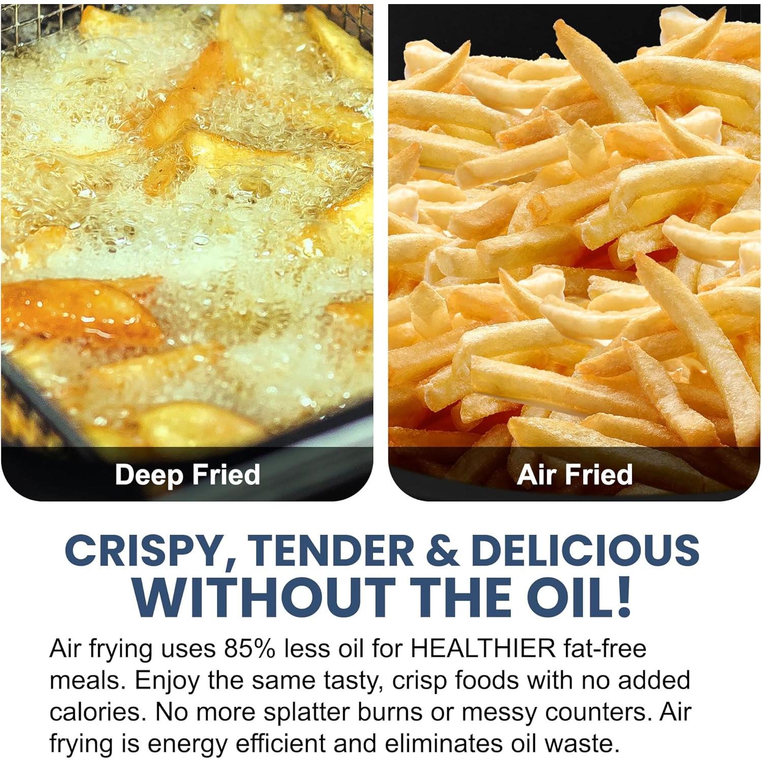 Freidora de Aire Elite Gourmet EAF1121 1.1L Sin Aceite