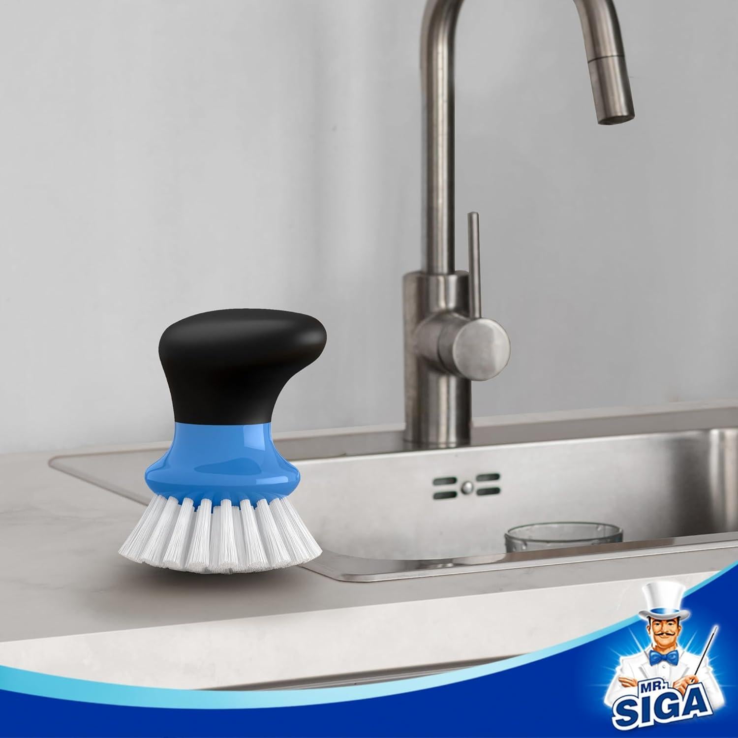 Cepillo de Fregar para Platos MR.SIGA Azul - Paquete de 2