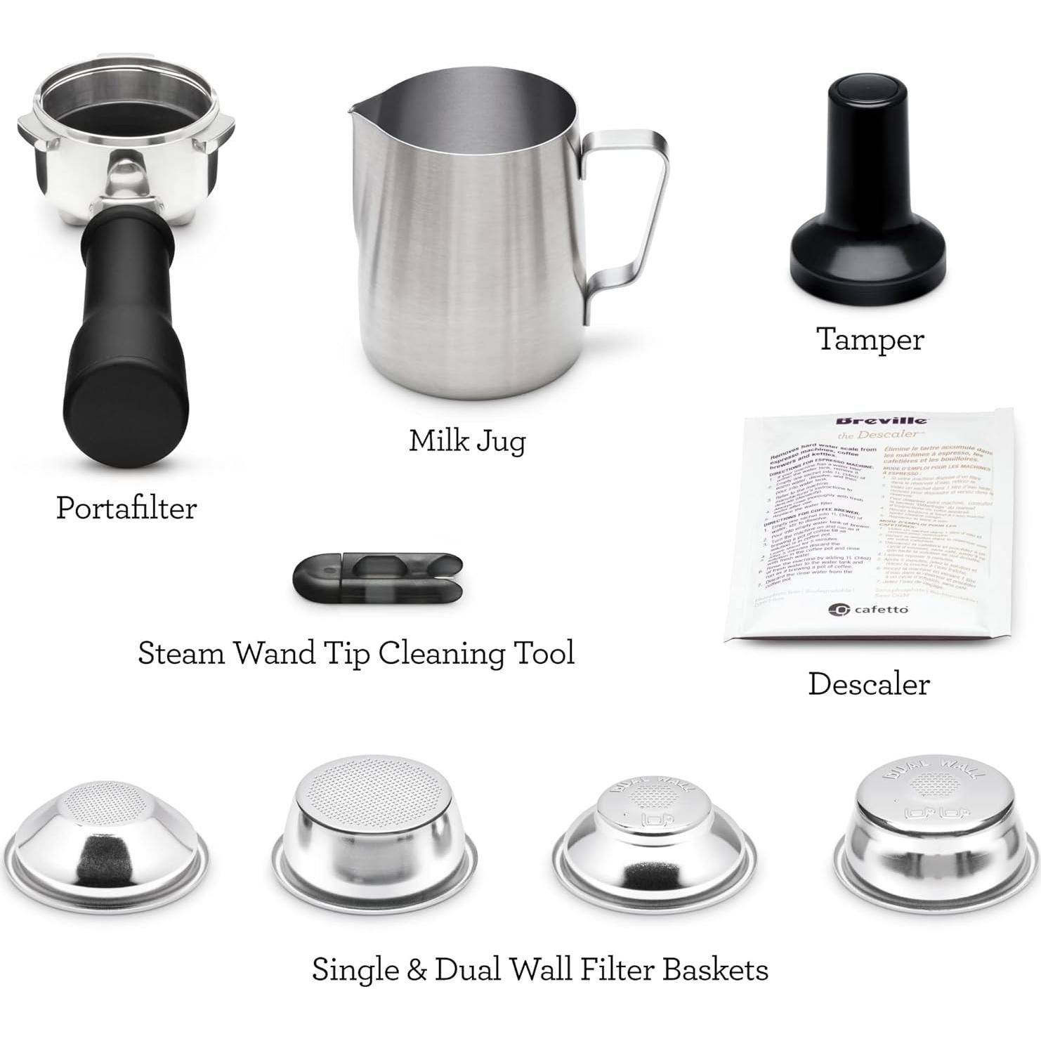 Máquina de Espresso Breville Bambino Acero Inoxidable 4,94kg