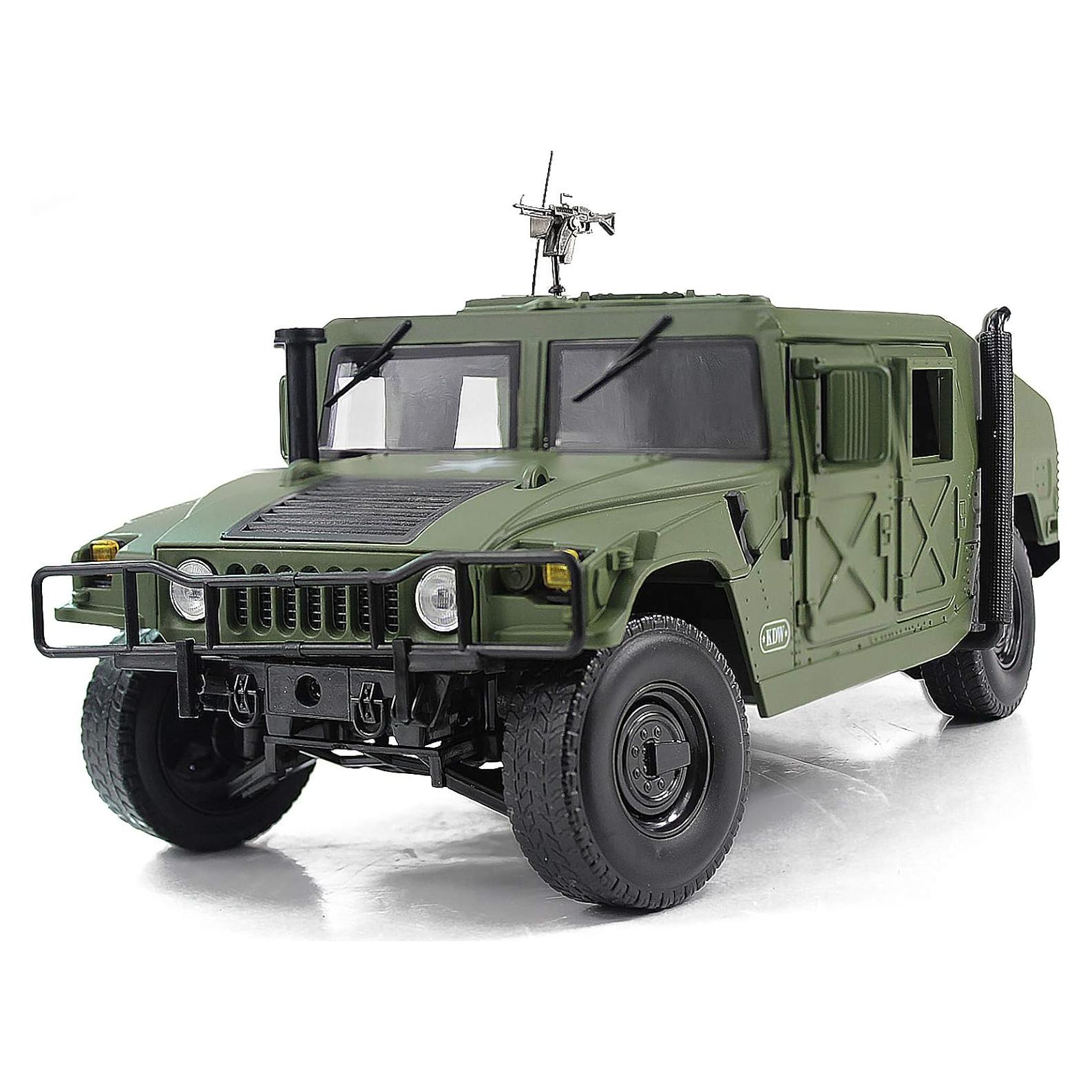 Coche a Escala 1:18 Fisca Vehículo Militar Verde Diecast