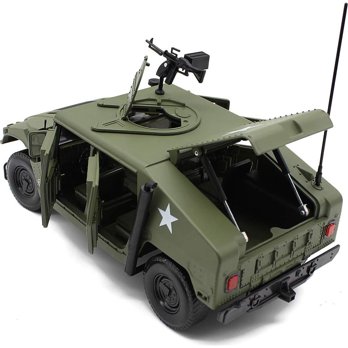 Coche a Escala 1:18 Fisca Vehículo Militar Verde Diecast