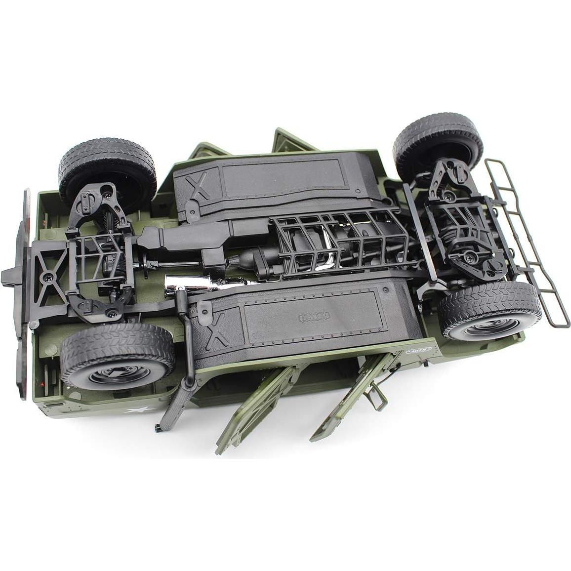 Coche a Escala 1:18 Fisca Vehículo Militar Verde Diecast