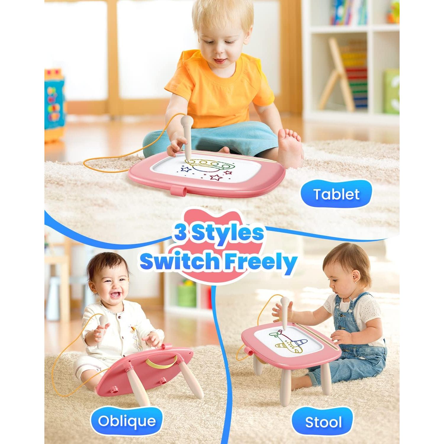 Tablero Magnético Seimome Rosa 33.4x27.1cm para Niños