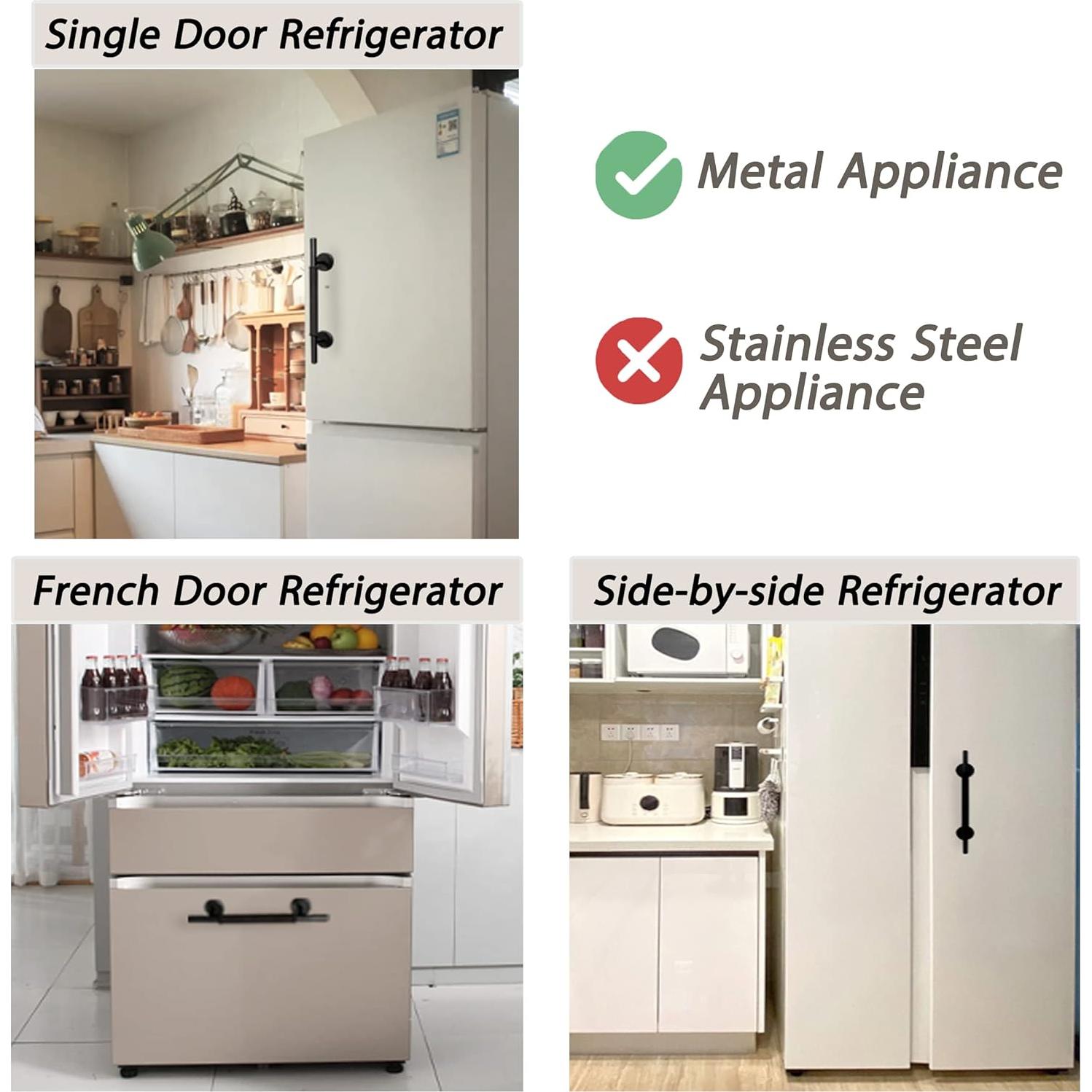 Mango Magnético para Refrigerador Spidfee 30 cm Negro