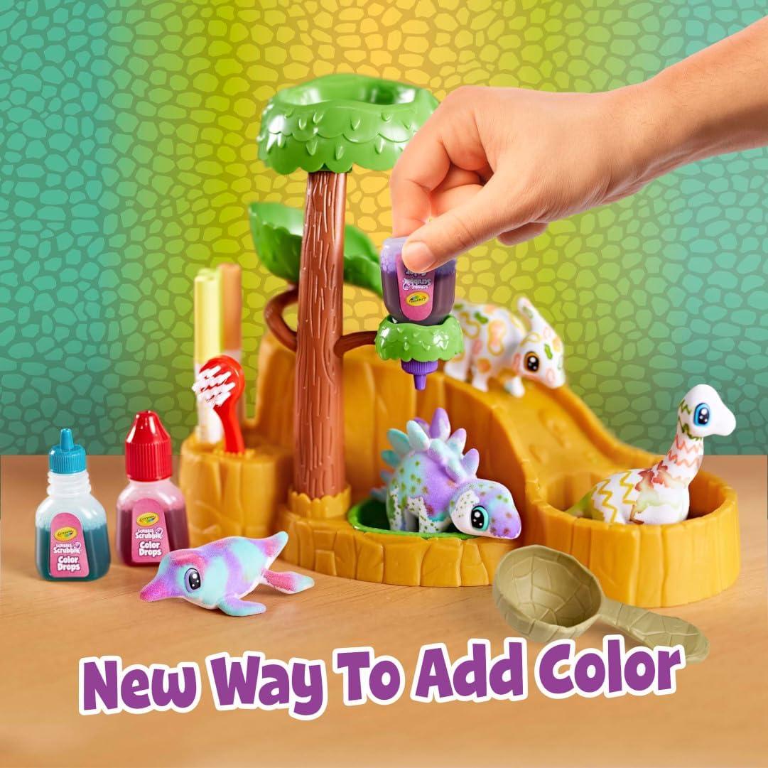 Crayola Scribble Scrubbie Dinosaurios Deslizadero 4 Figuras