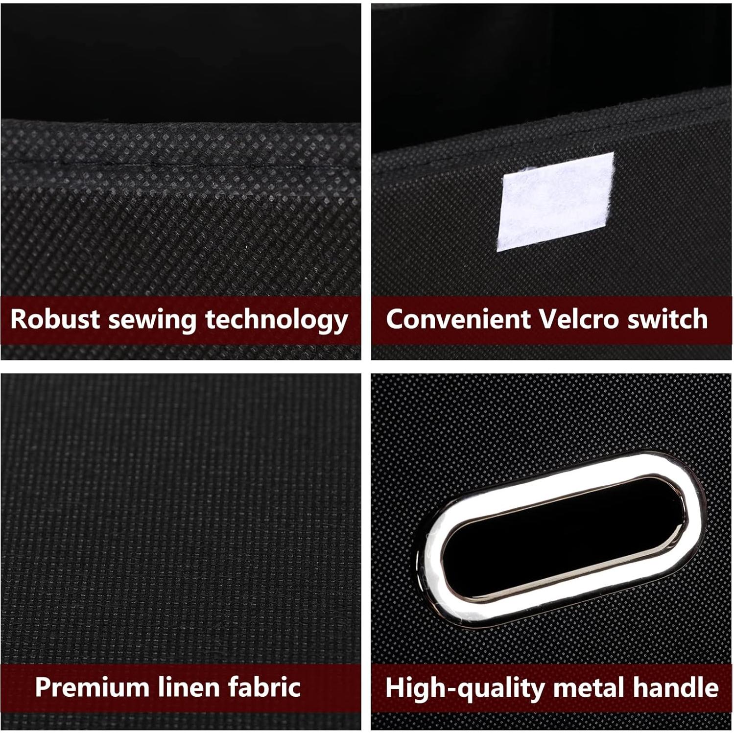 Cubo de Almacenamiento Plegable STOREONE 3 Pcs Negro 14.9L