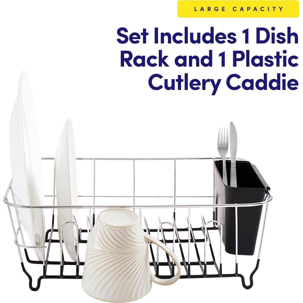 Escurridor de Platos Compacto Sweet Home Collection 2 Piezas