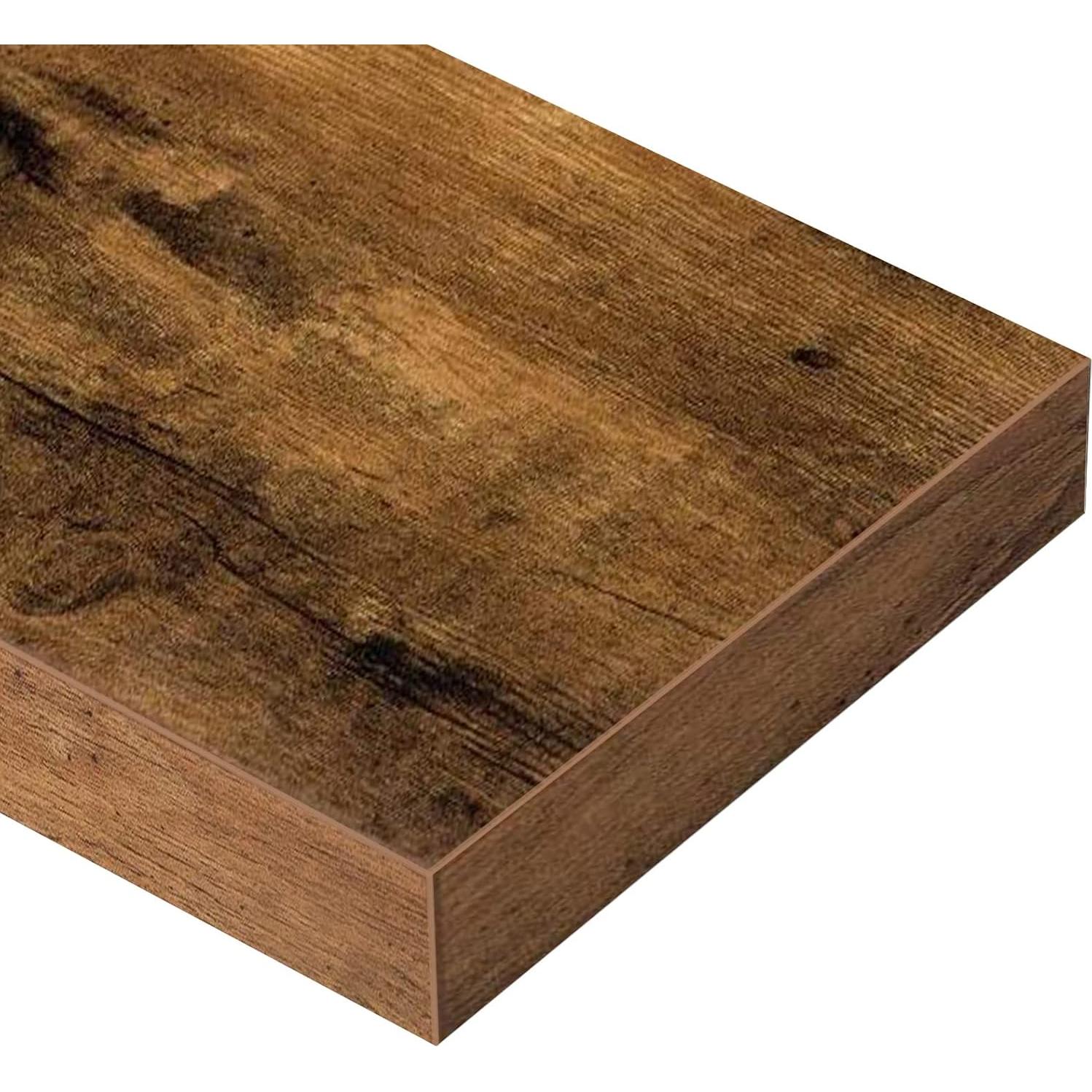 Estante Flotante QEEIG 40x17 cm para Pared Marrón