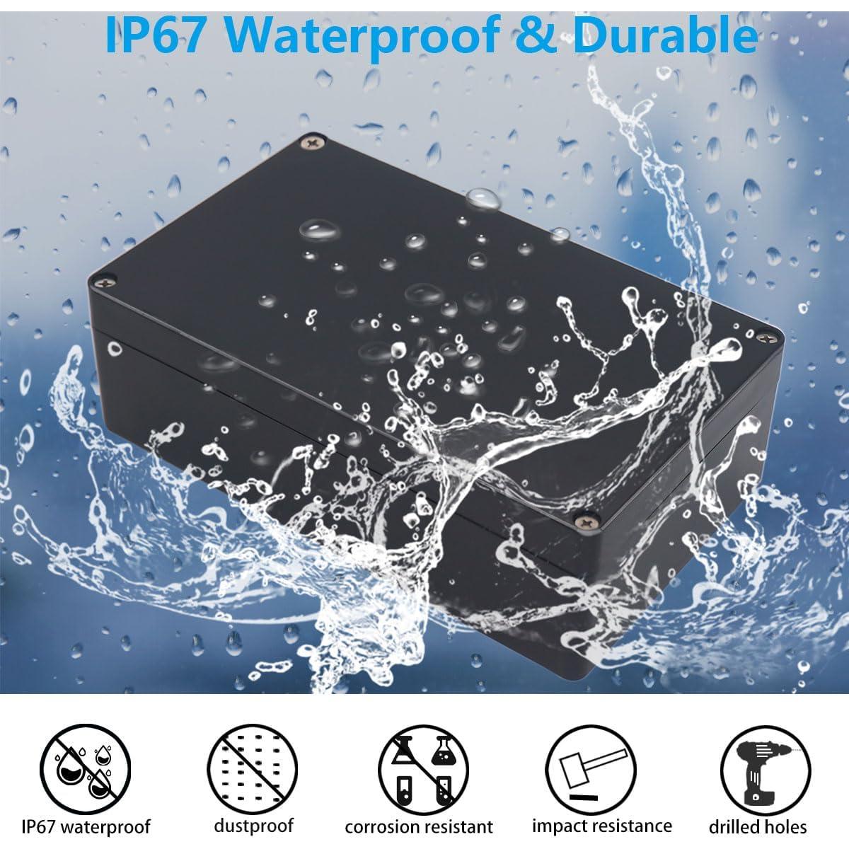 Caja de Proyecto Impermeable IP67 Otdorpatio Negra 63x58x35mm