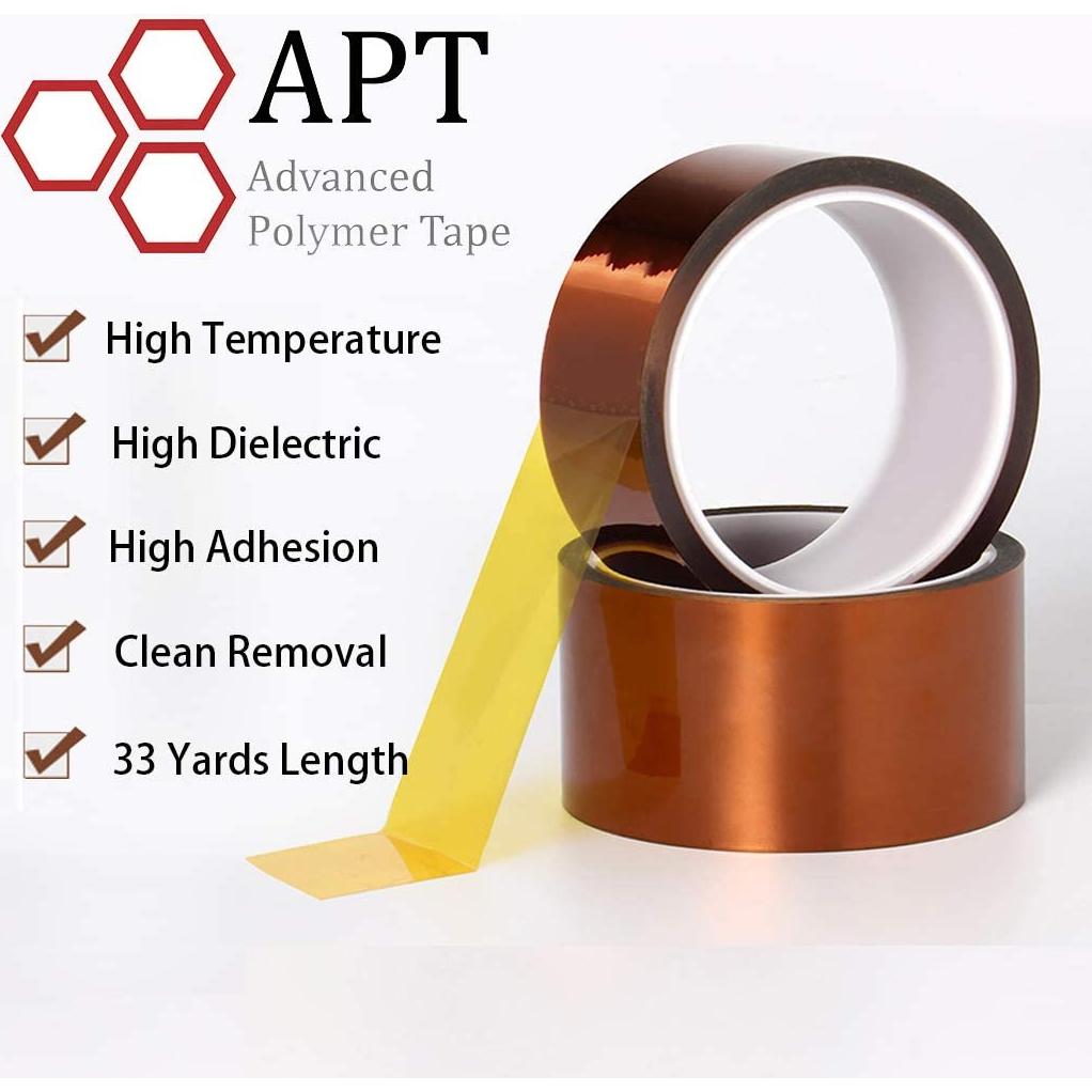 Cinta Adhesiva de Poliamida APT 2.54cm x 91.44m Alta Temperatura