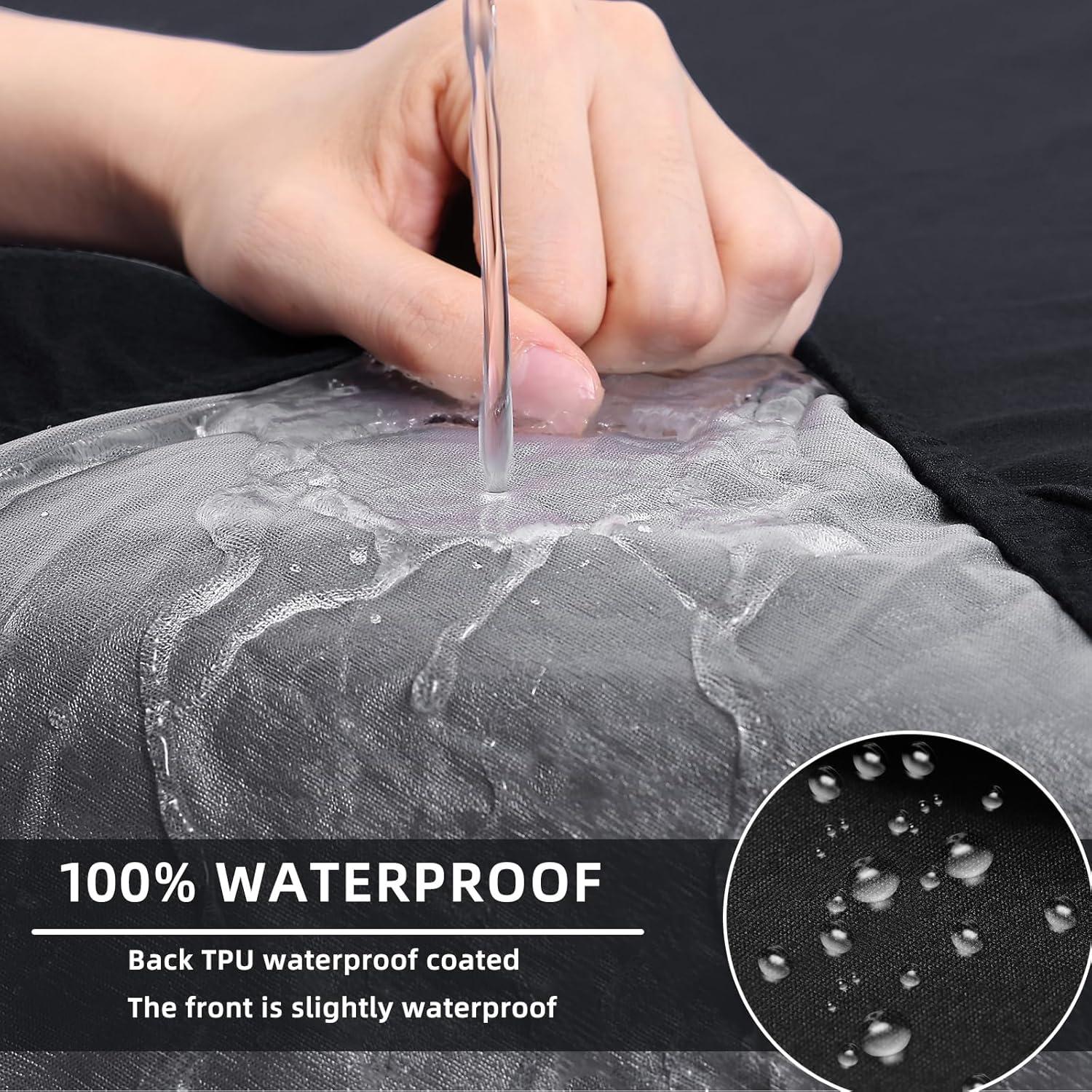 Funda de Cojín Impermeable Hyha para Sofá Negro 63.5x73.7cm