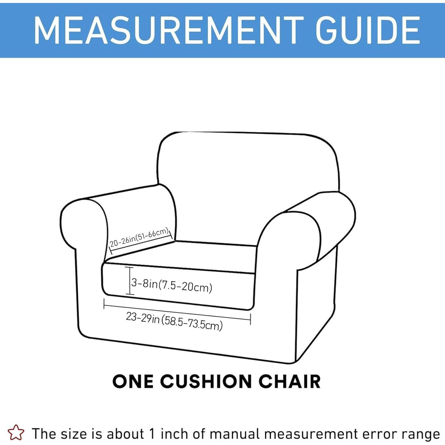 Funda de Cojín Impermeable Hyha para Sofá Negro 63.5x73.7cm