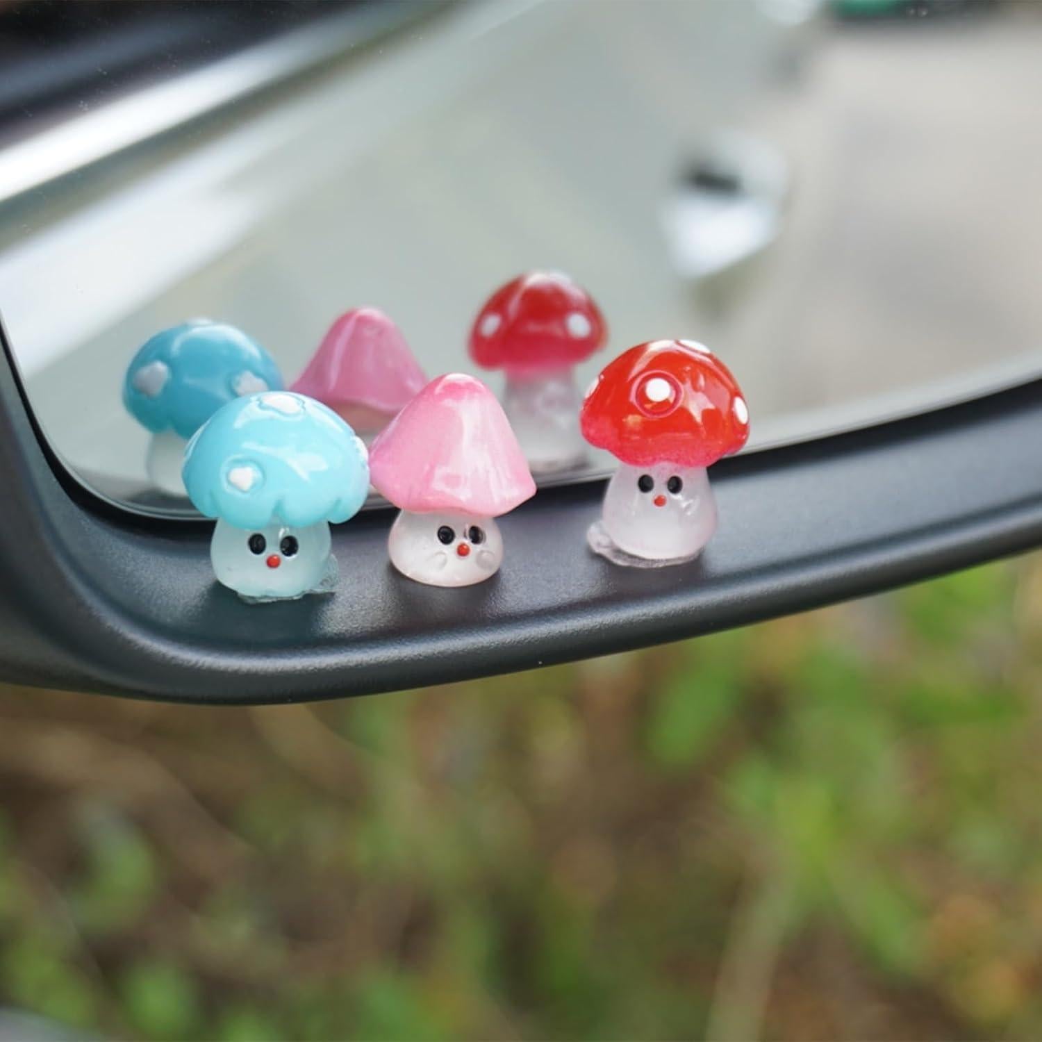 Adornos Luminiscentes SuperKaKa para Espejo Retrovisor - Set 6 Piezas