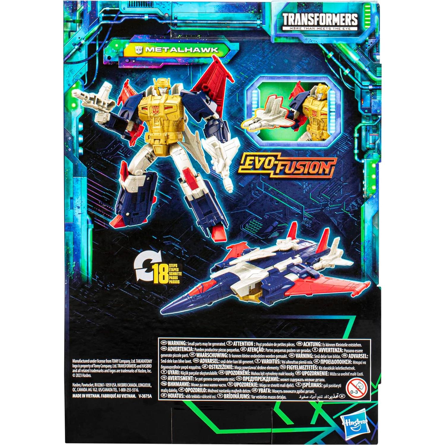 Transformers Legacy Evolution Metalhawk Figura 18 cm