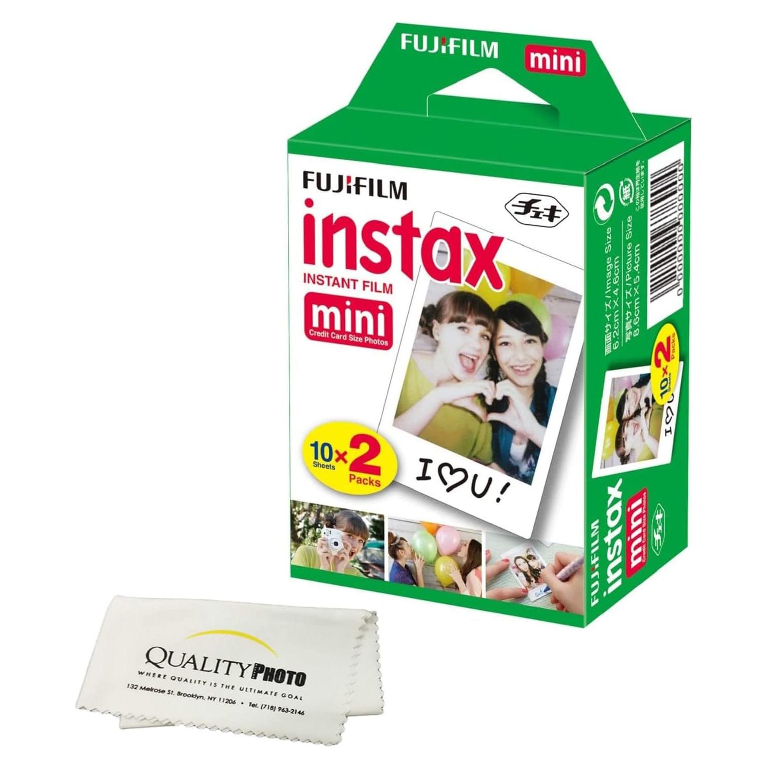 Película Instantánea Fujifilm Instax Mini 20 Hojas + Paño