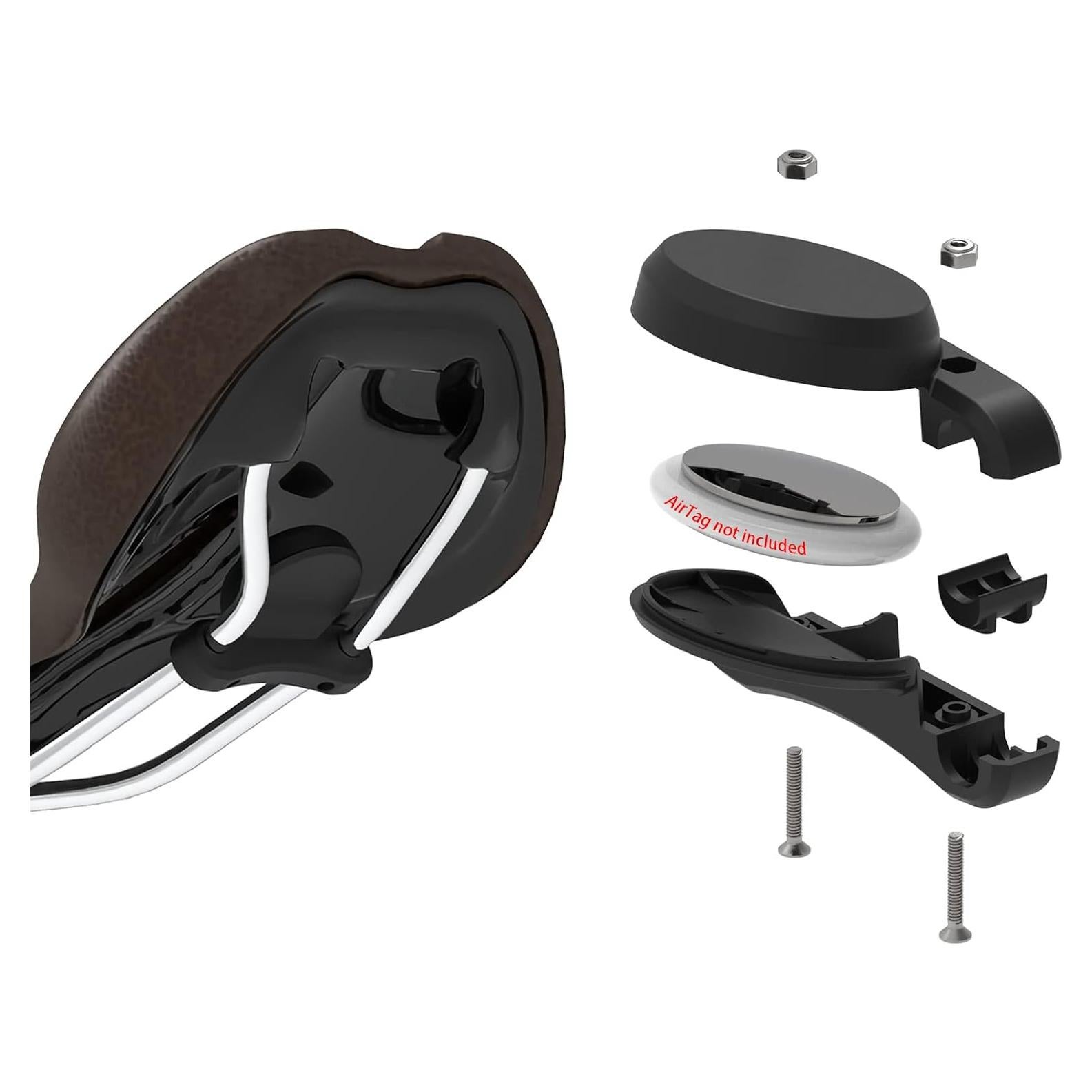 Soporte Oculto para Airtag AMZPILOT Bajo Asiento Bicicleta