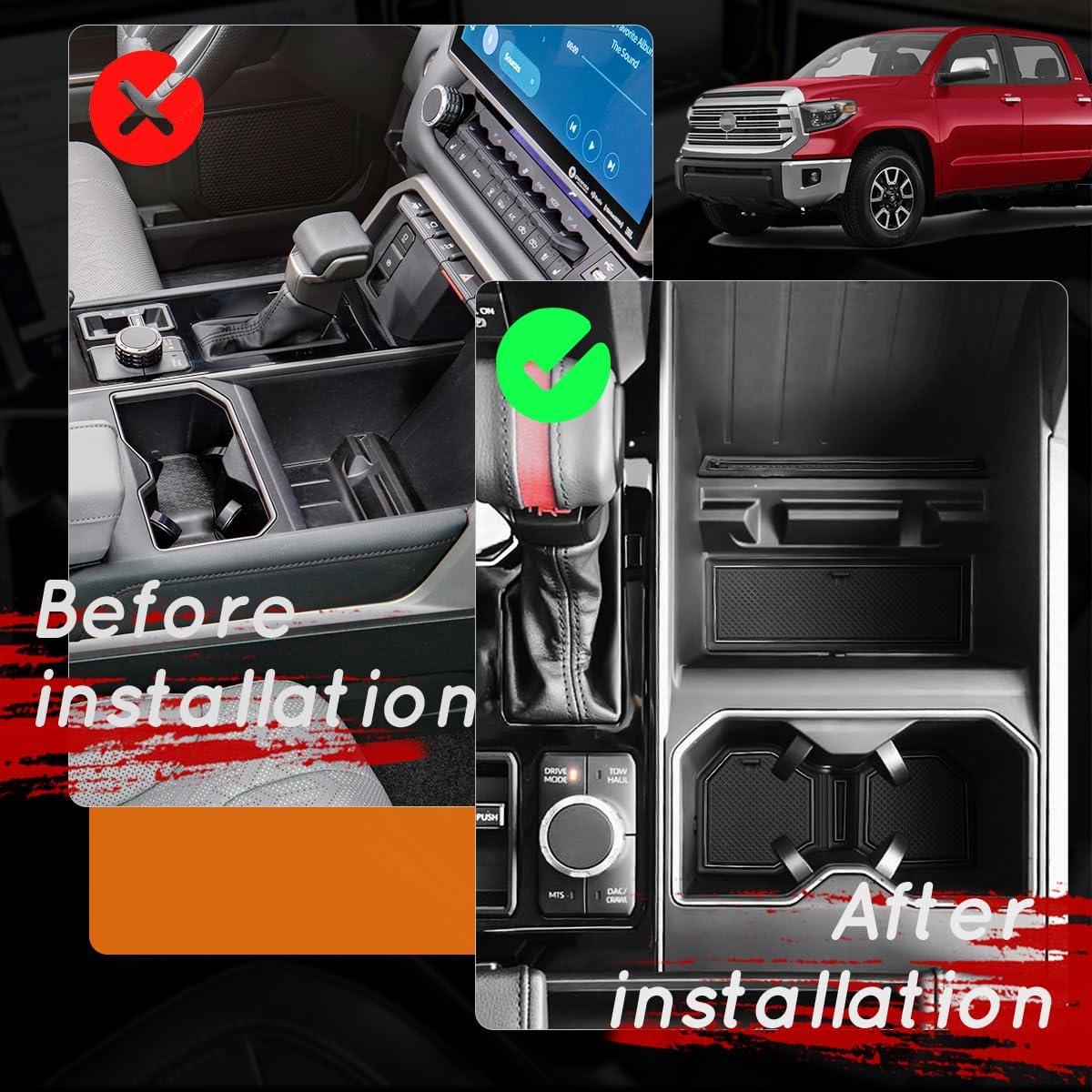 Insertos para Portavasos Auovo para Toyota Tundra 2022-2026, 31 Piezas